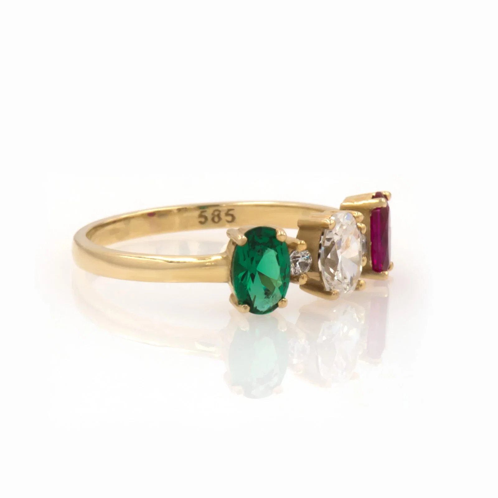 Triple Stone Ring — additional product image 4 from AntEva Crafts