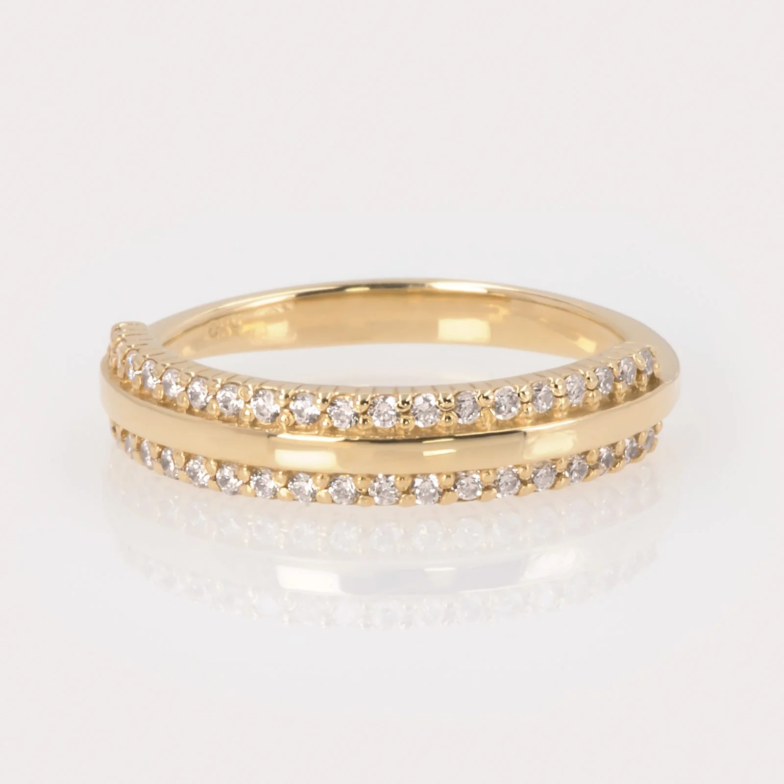 Half Eternity Diamond Ring — additional product image 5 from AntEva Crafts