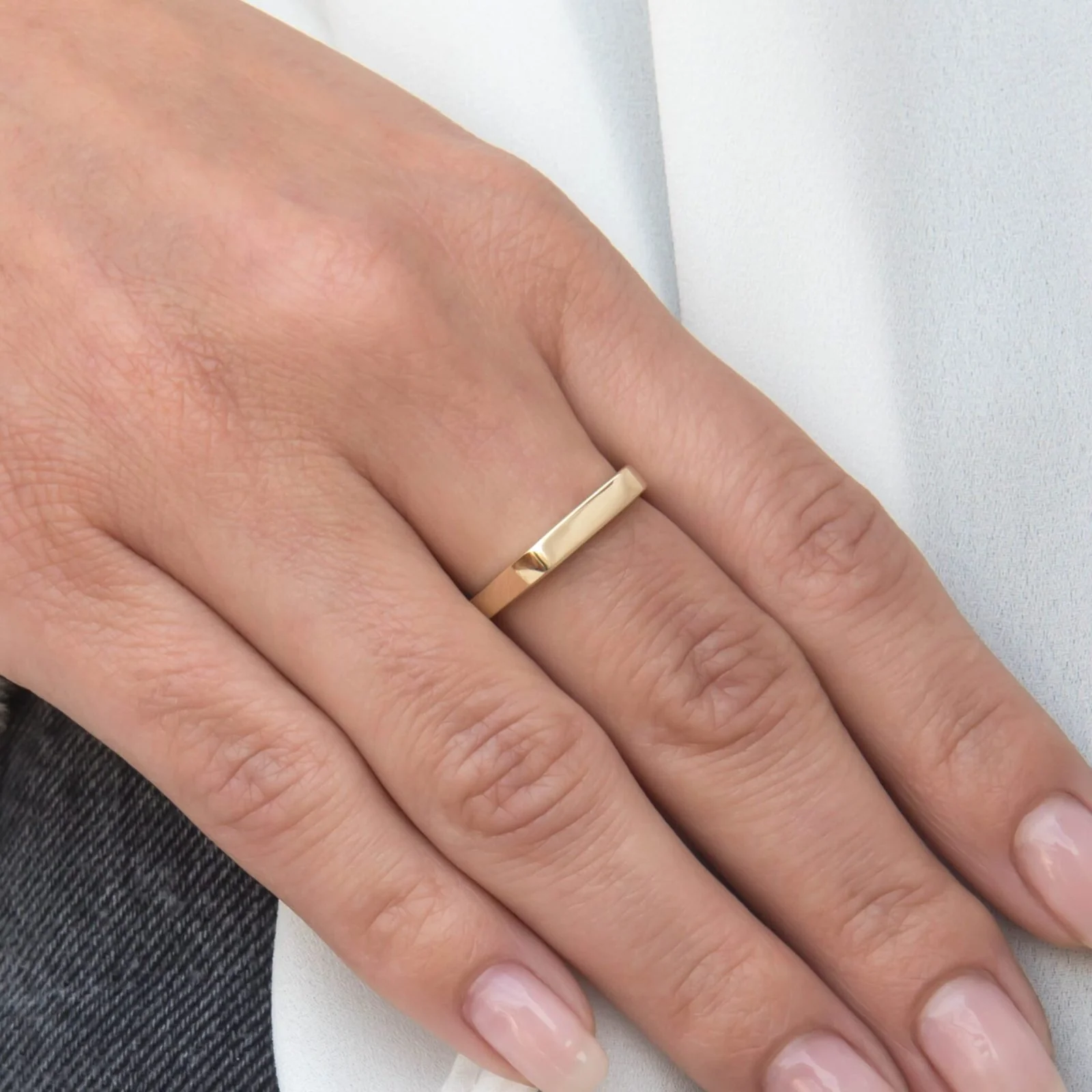 Flat Signet Ring — additional product image 2 from AntEva Crafts