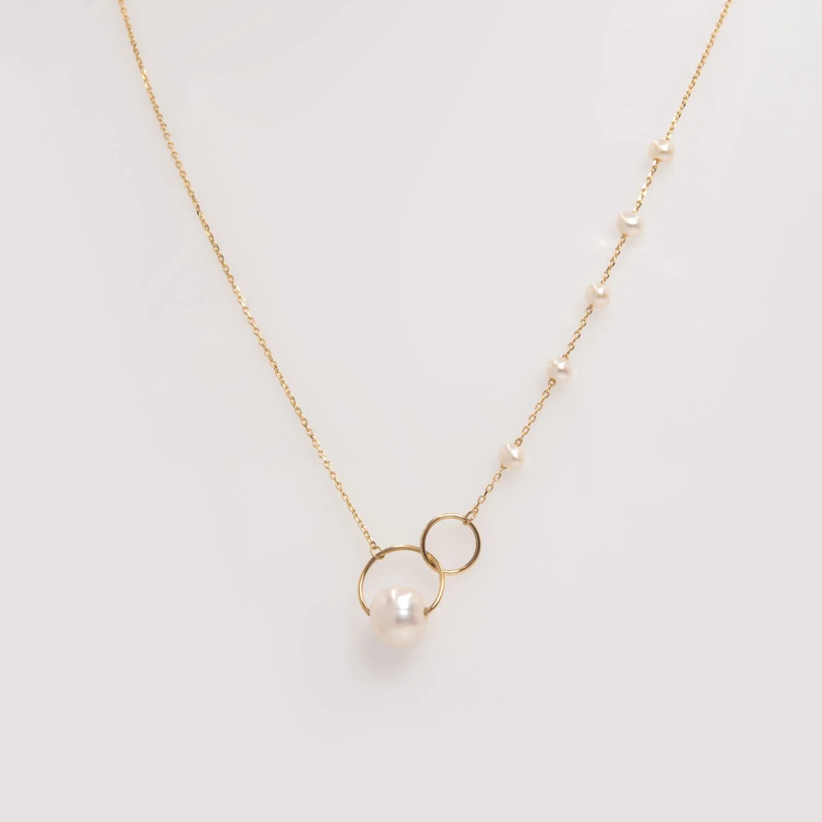Double Circle Chain Pearl Set