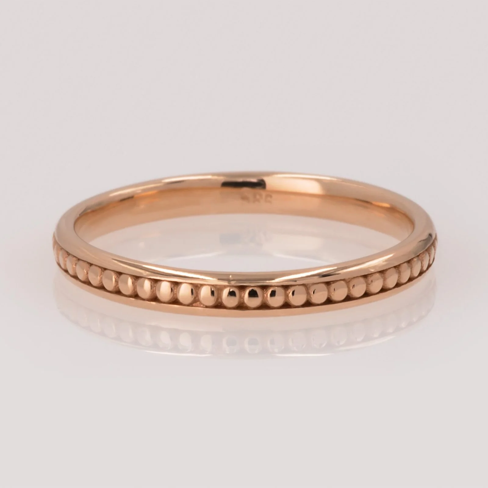 Milgrain Wedding Band — additional product image 4 from AntEva Crafts
