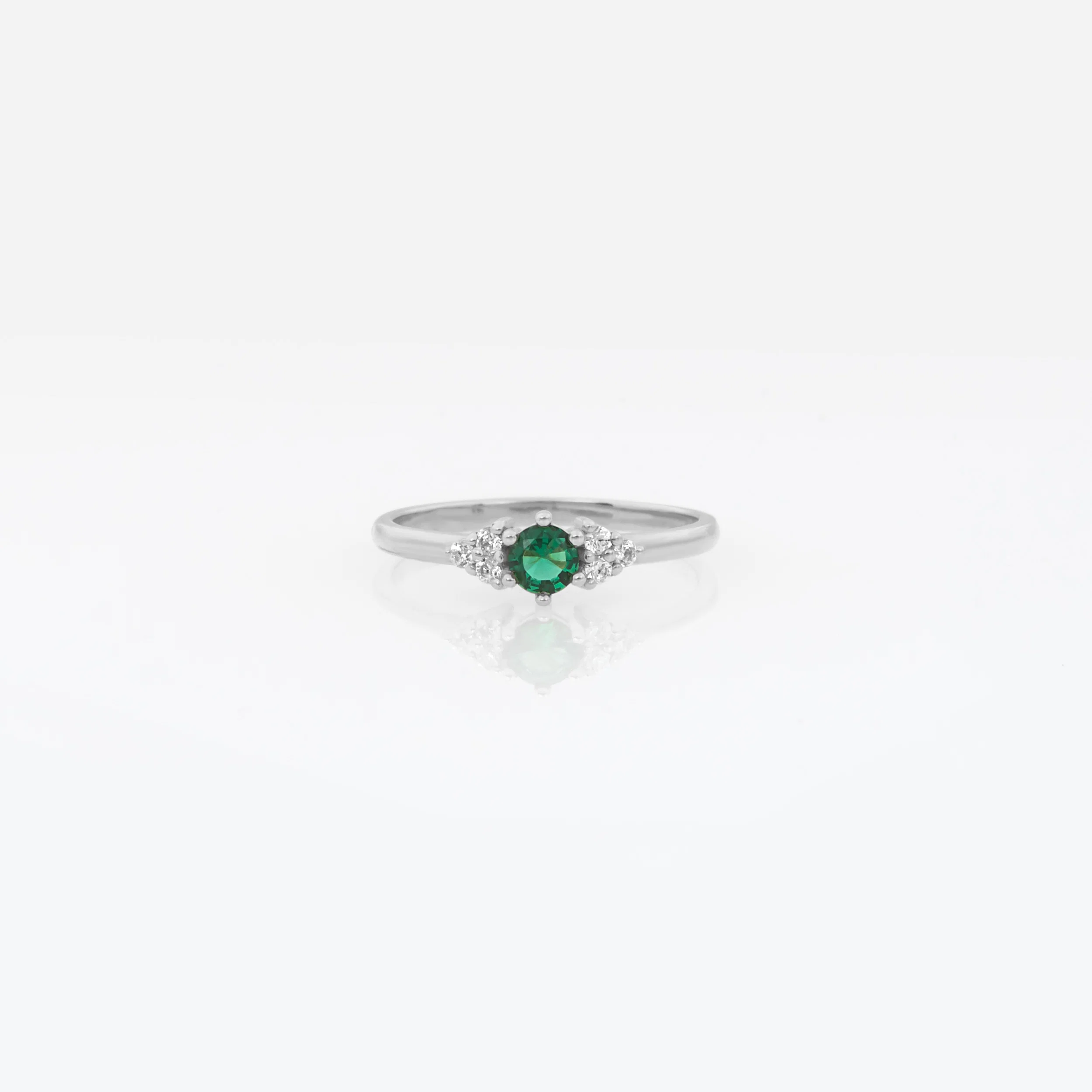 Solitaire Birthstone Cluster Ring — additional product image 3 from AntEva Crafts