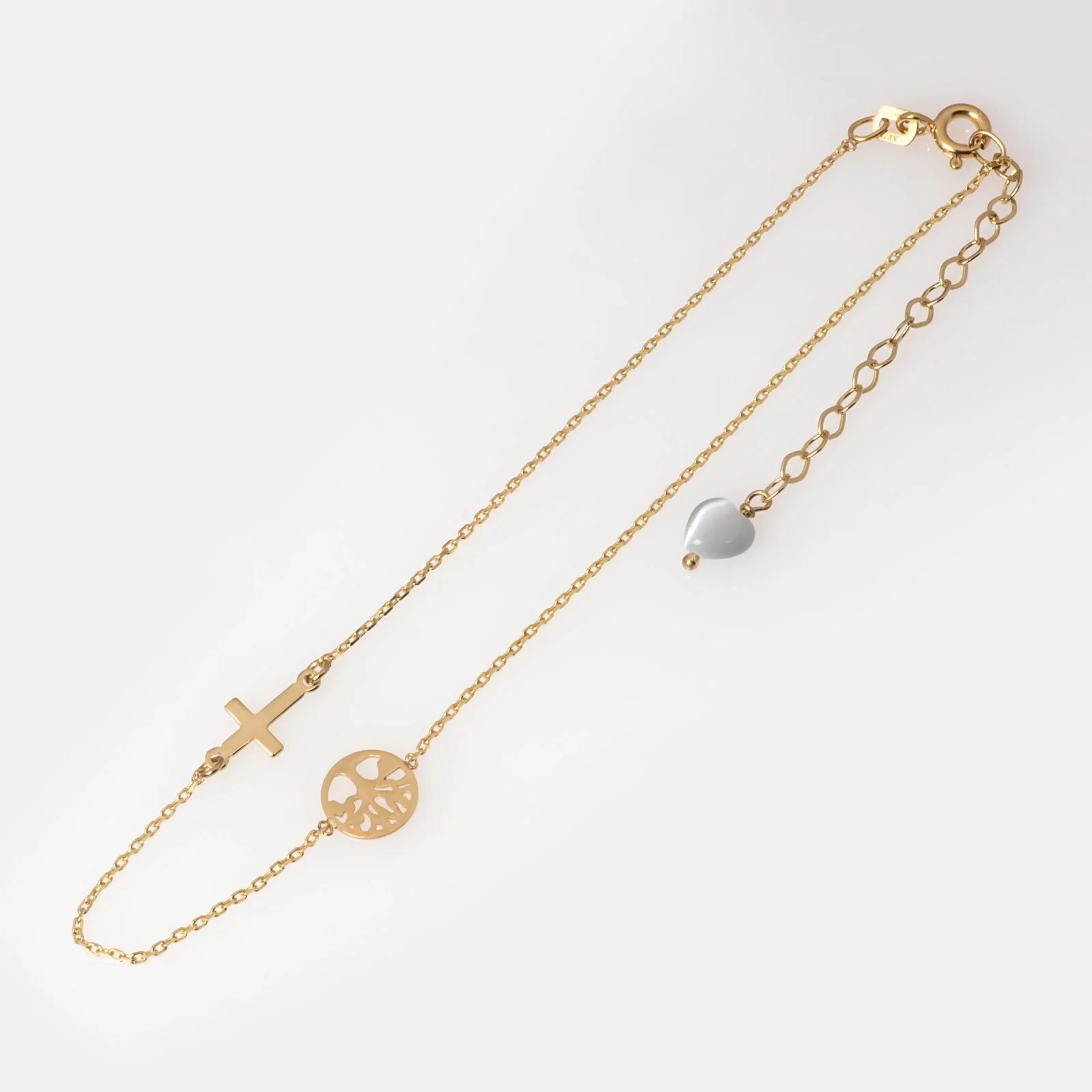 Cross and Tree of Life Anklet