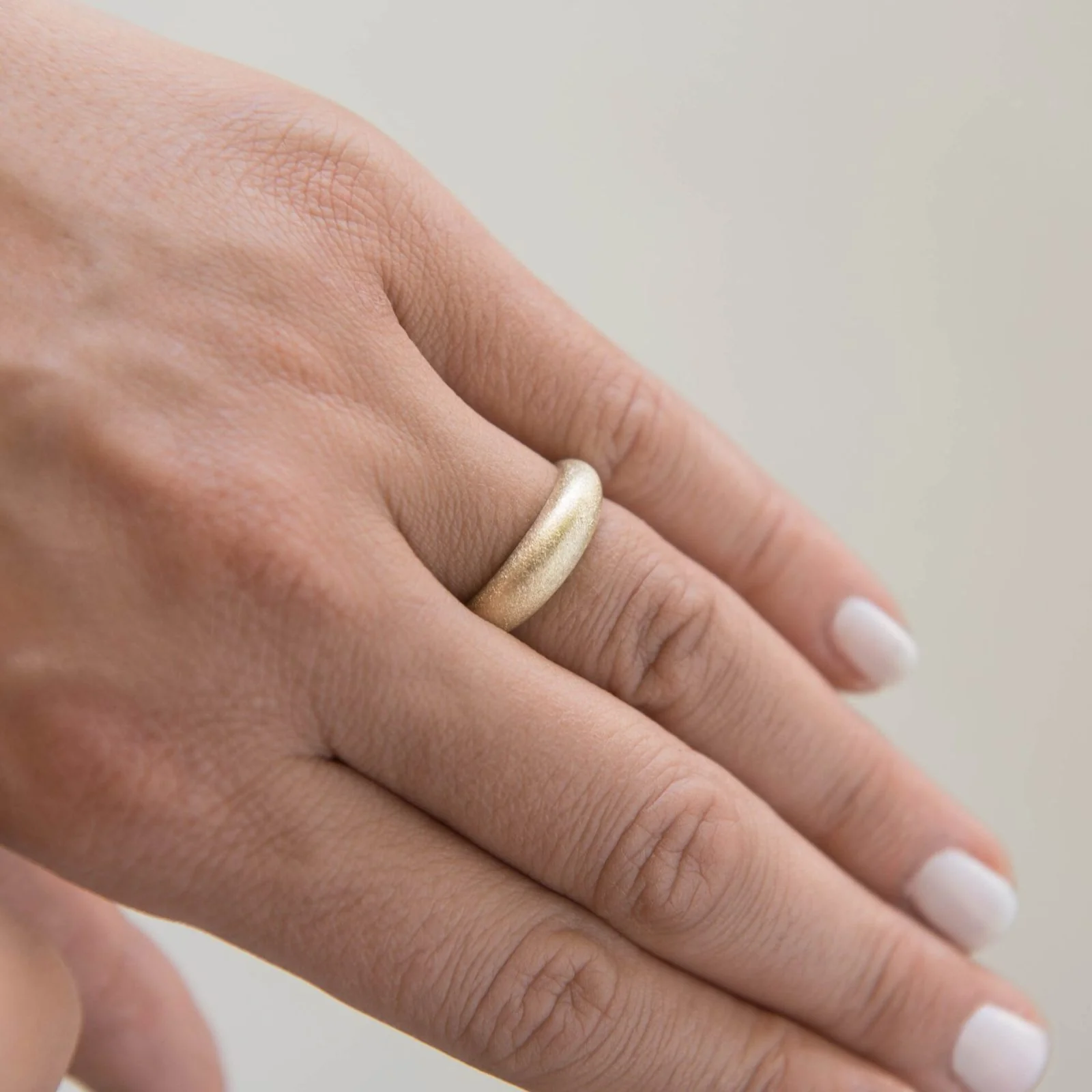 Classic Dome 14k Gold Vermeil Ring — additional product image 4 from AntEva Crafts