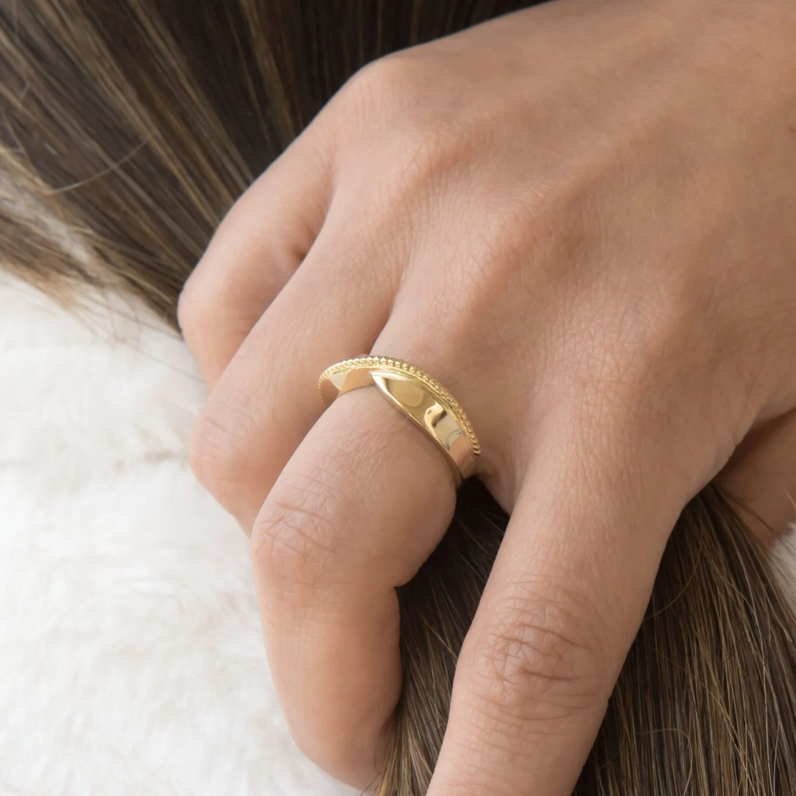 Beaded Mobius Ring — additional product image 5 from AntEva Crafts