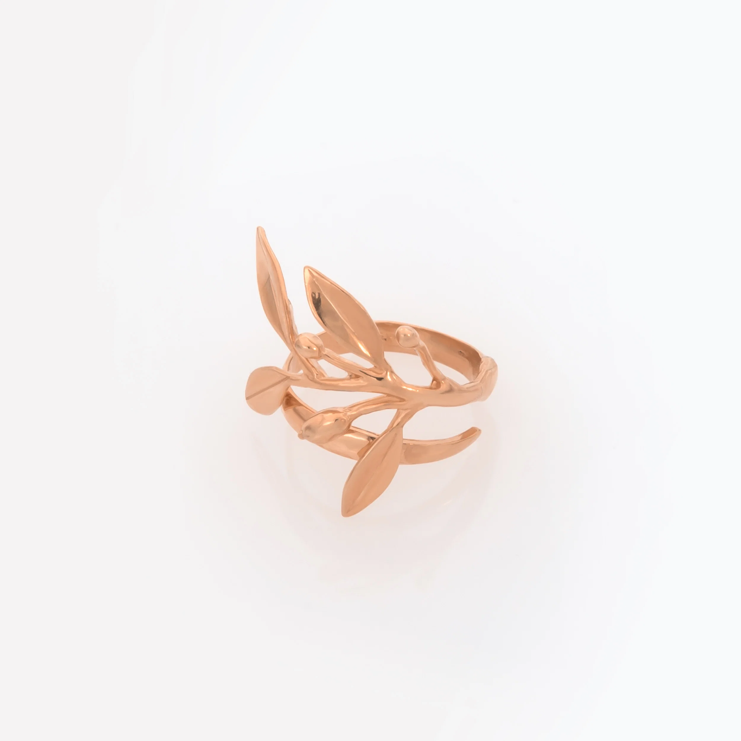 Olive Leaf Silver Ring — additional product image 6 from AntEva Crafts
