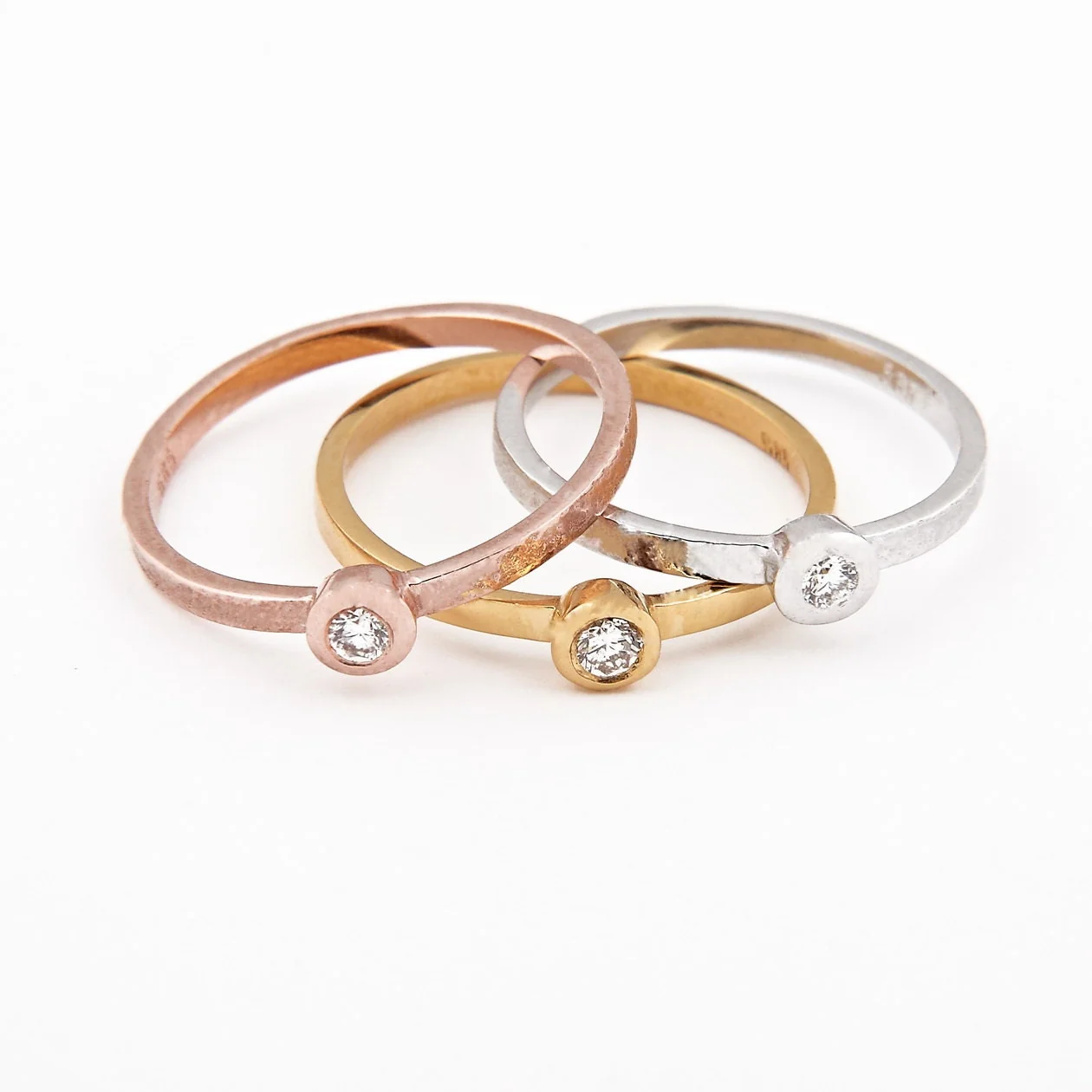 Solitaire Bezel Diamond Ring — additional product image 4 from AntEva Crafts