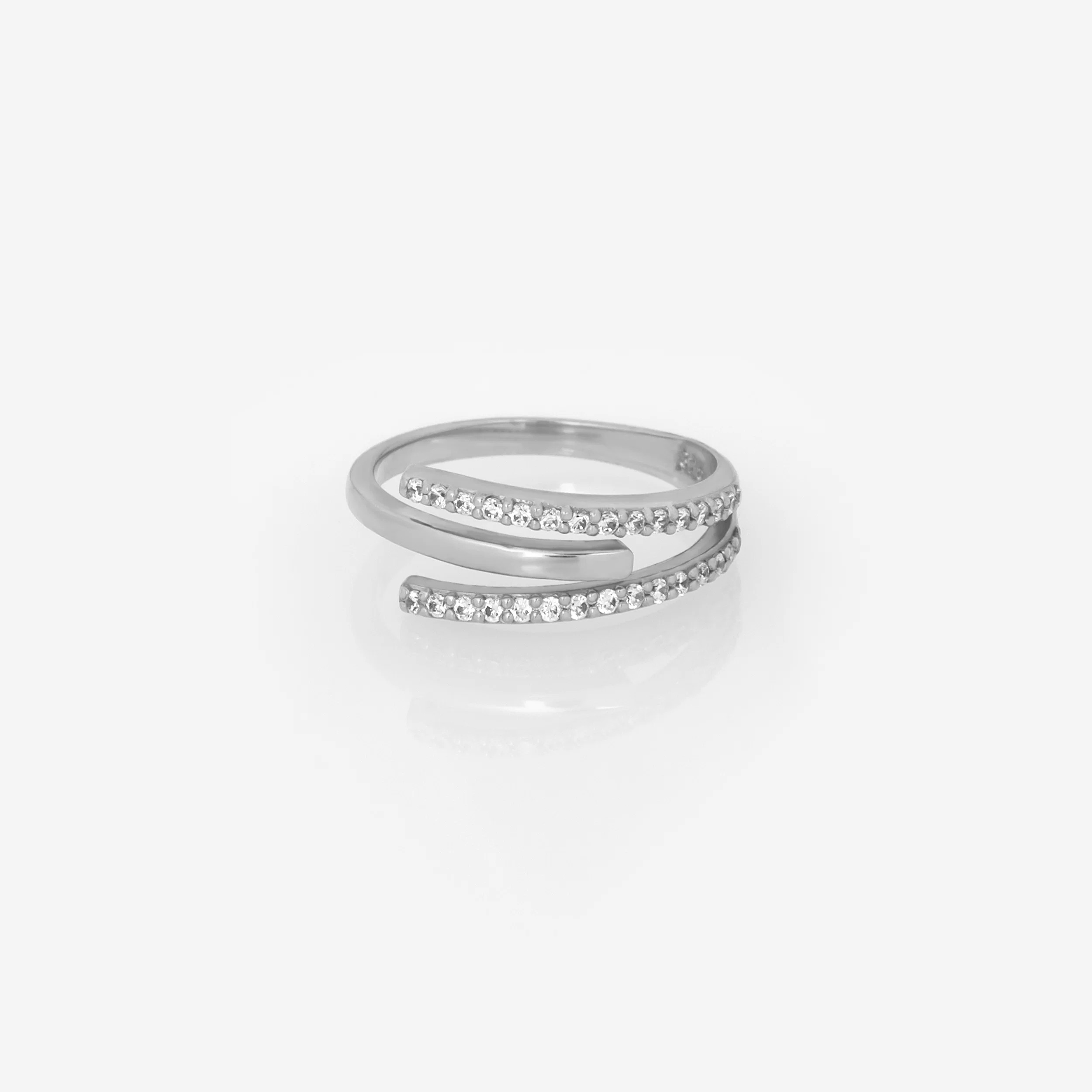 Triple Line Gemstone Ring — additional product image 4 from AntEva Crafts