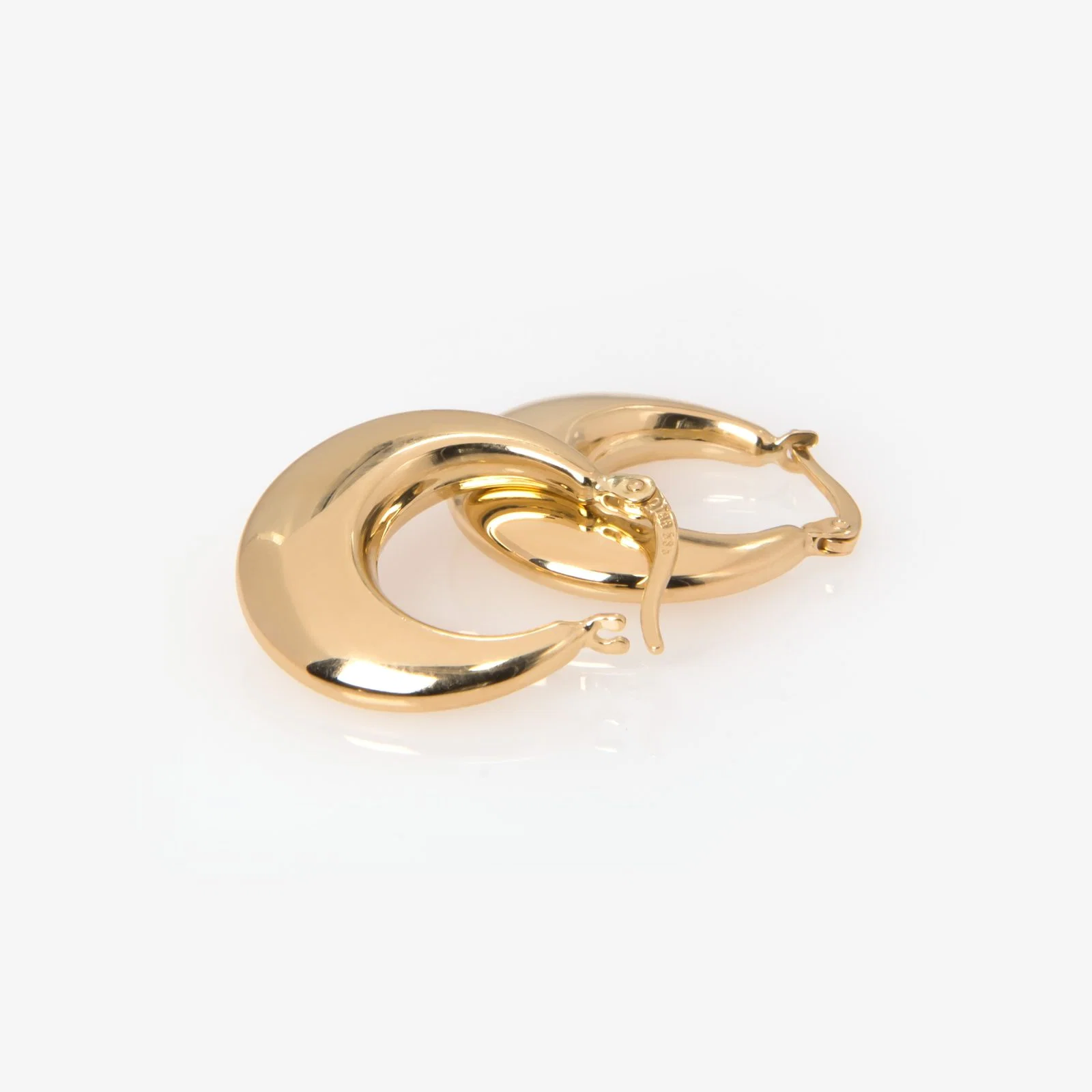 Oval Shaped Hoop Earrings — additional product image 3 from AntEva Crafts