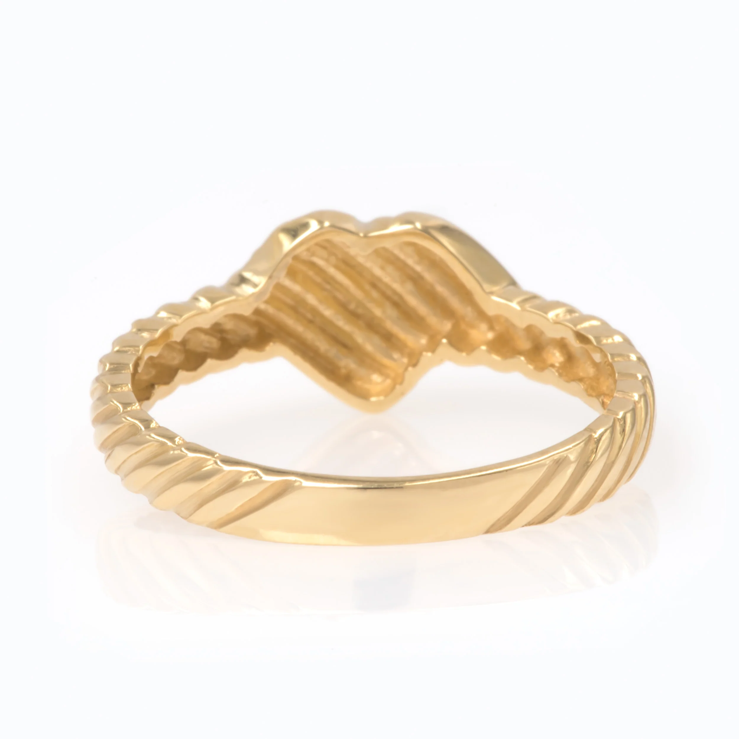 Heart Ribbed Ring — additional product image 5 from AntEva Crafts