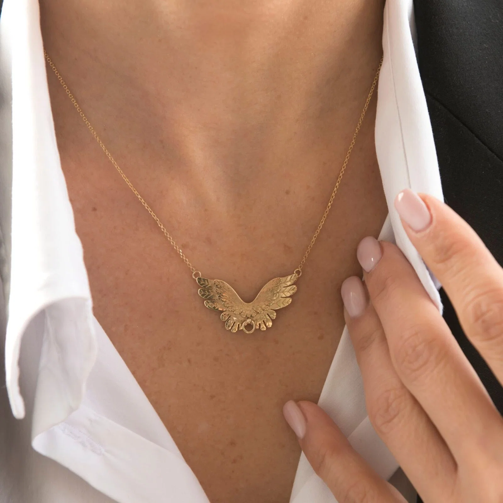 Angel Wings Necklace — additional product image 2 from AntEva Crafts