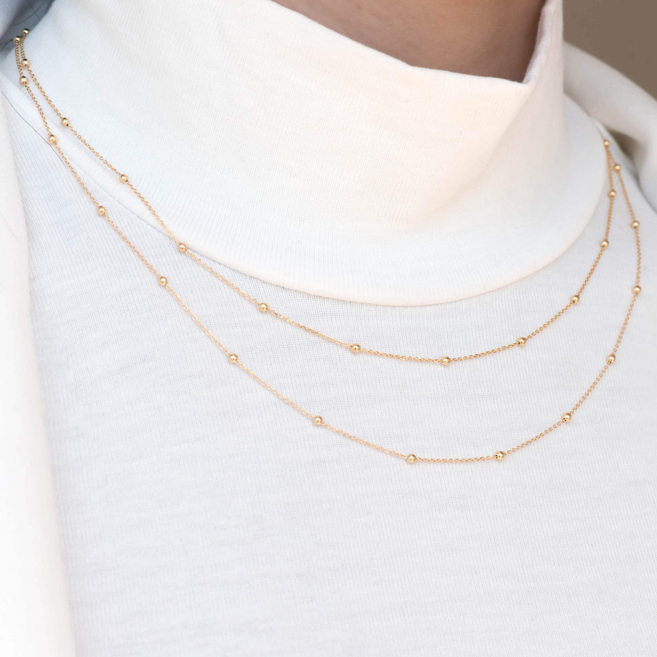 Beaded Chain Necklace — additional product image 3 from AntEva Crafts