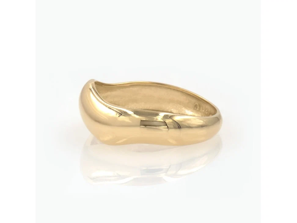 Wavy Wide Dome Ring — additional product image 5 from AntEva Crafts