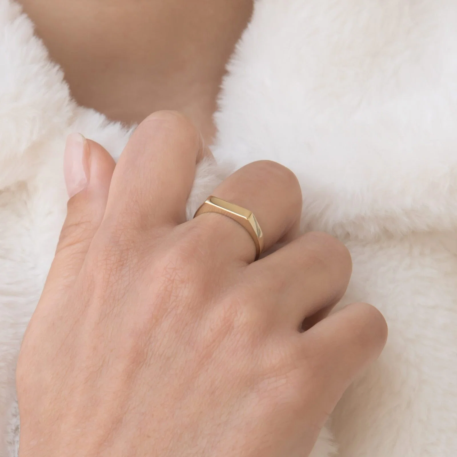 Flat Signet Ring — additional product image 5 from AntEva Crafts