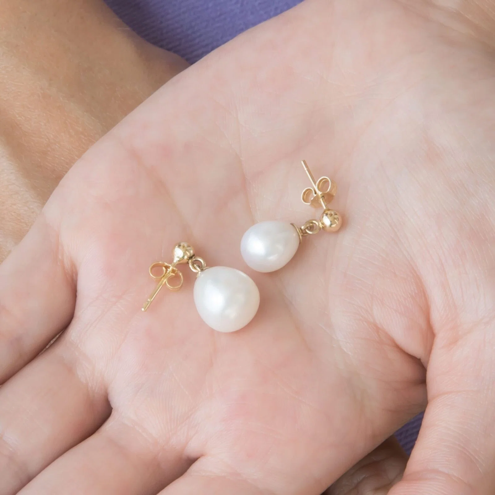 Pearl Drop Earrings — additional product image 3 from AntEva Crafts