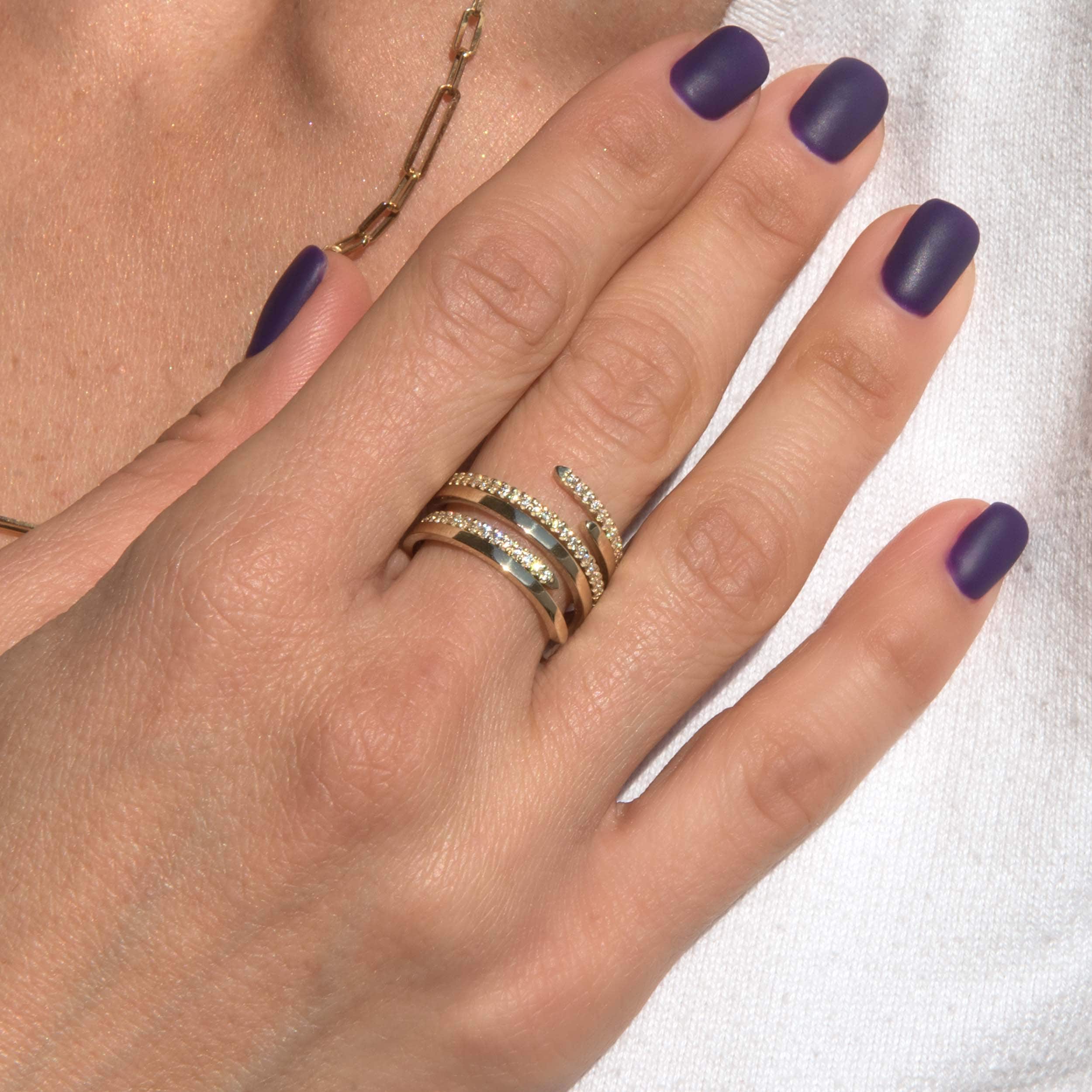 Spiral Wrap Ring — additional product image 9 from AntEva Crafts