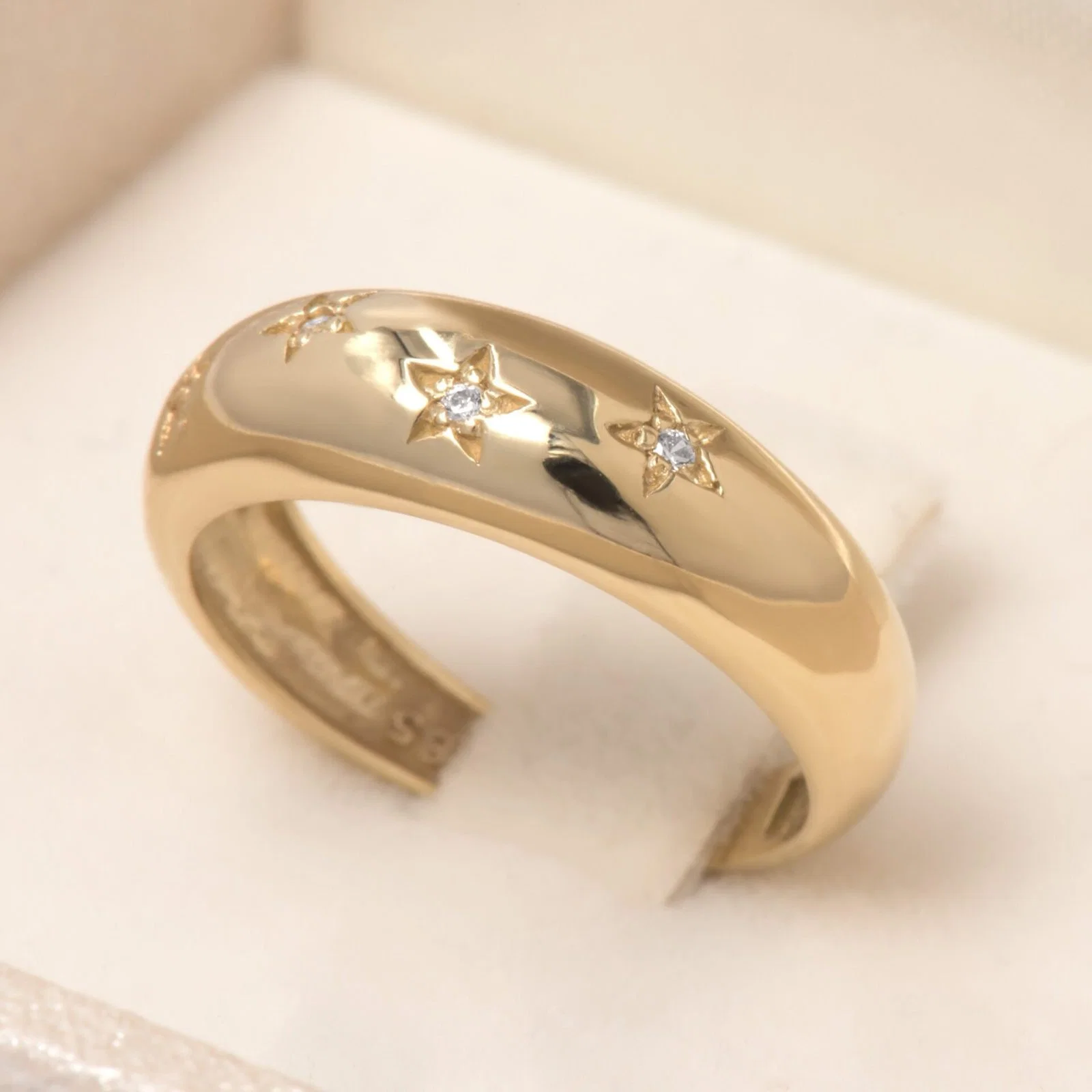 Diamond Starburst Ring — additional product image 4 from AntEva Crafts