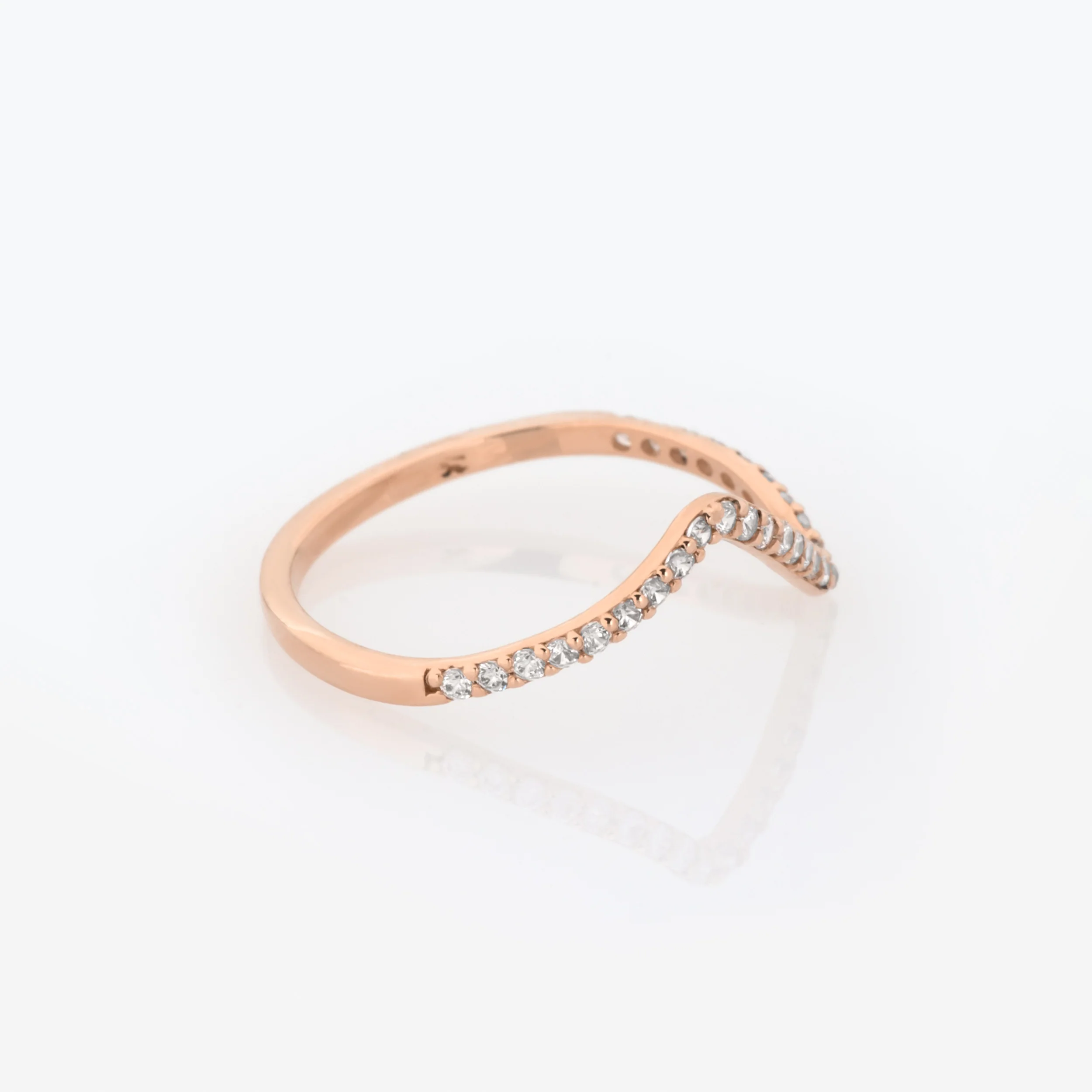 Modern Gemstone Chevron Ring — additional product image 7 from AntEva Crafts