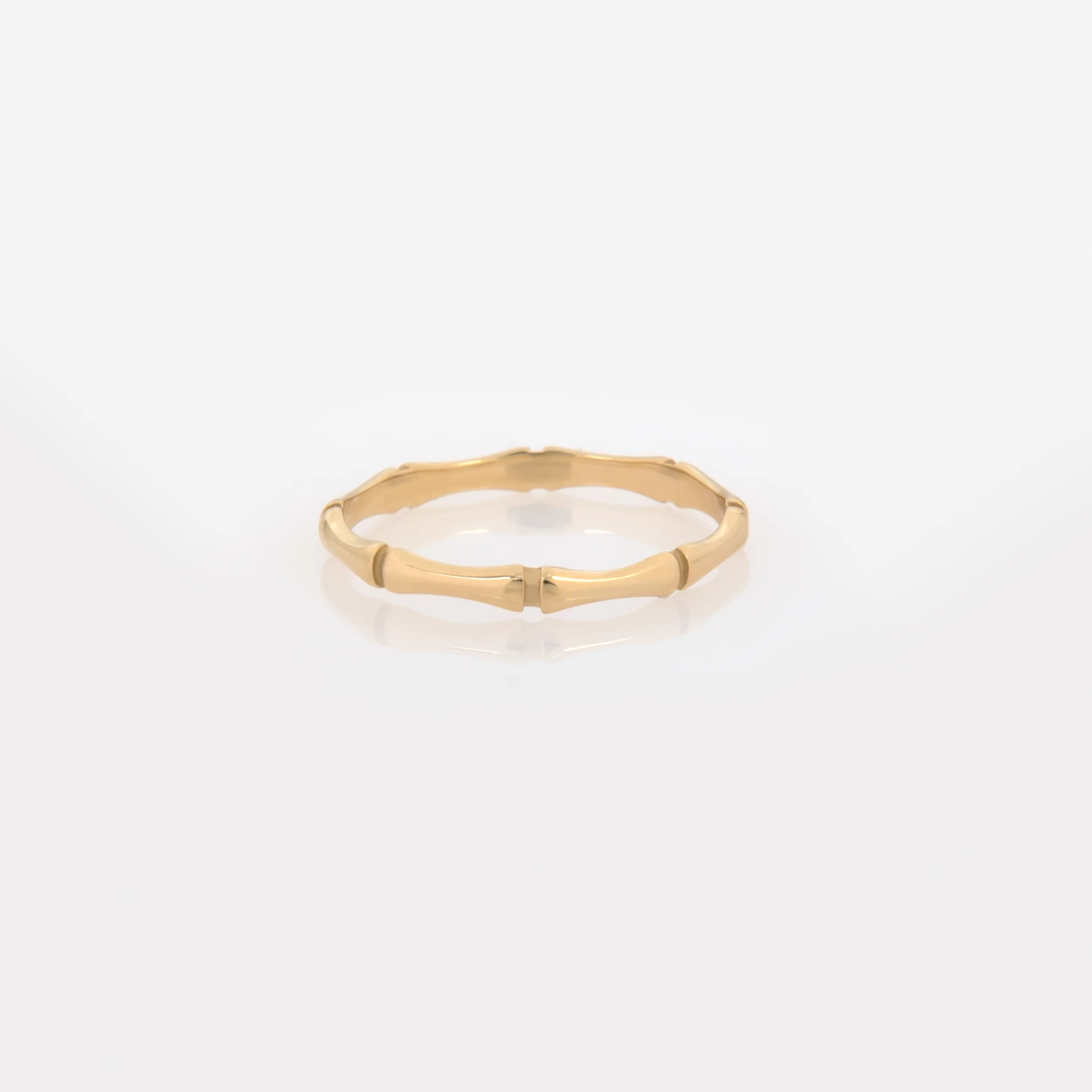 Gold Bamboo Ring — additional product image 9 from AntEva Crafts