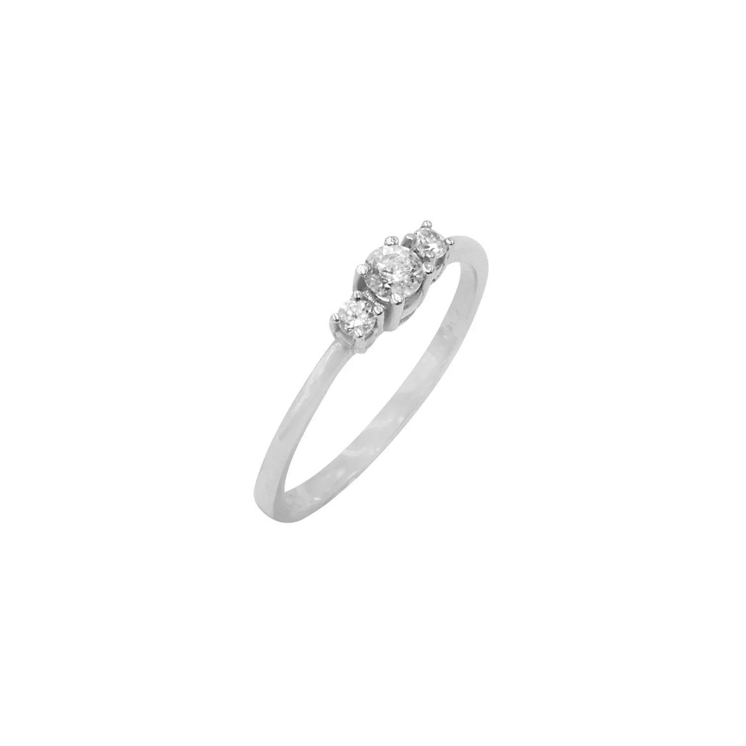 Triple Stone Ring with Diamonds — additional product image 4 from AntEva Crafts
