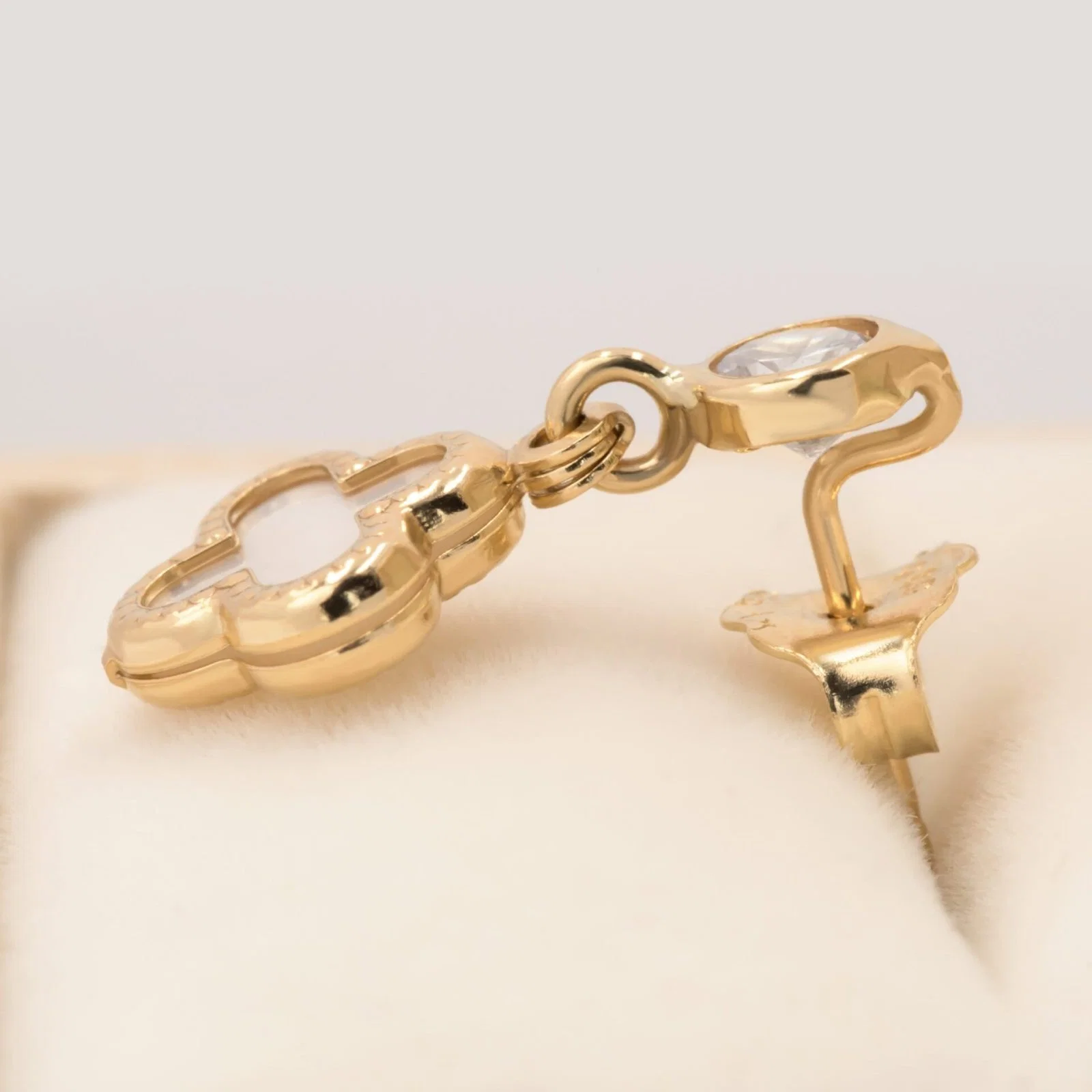 Four Leaf Clover Earrings — additional product image 4 from AntEva Crafts