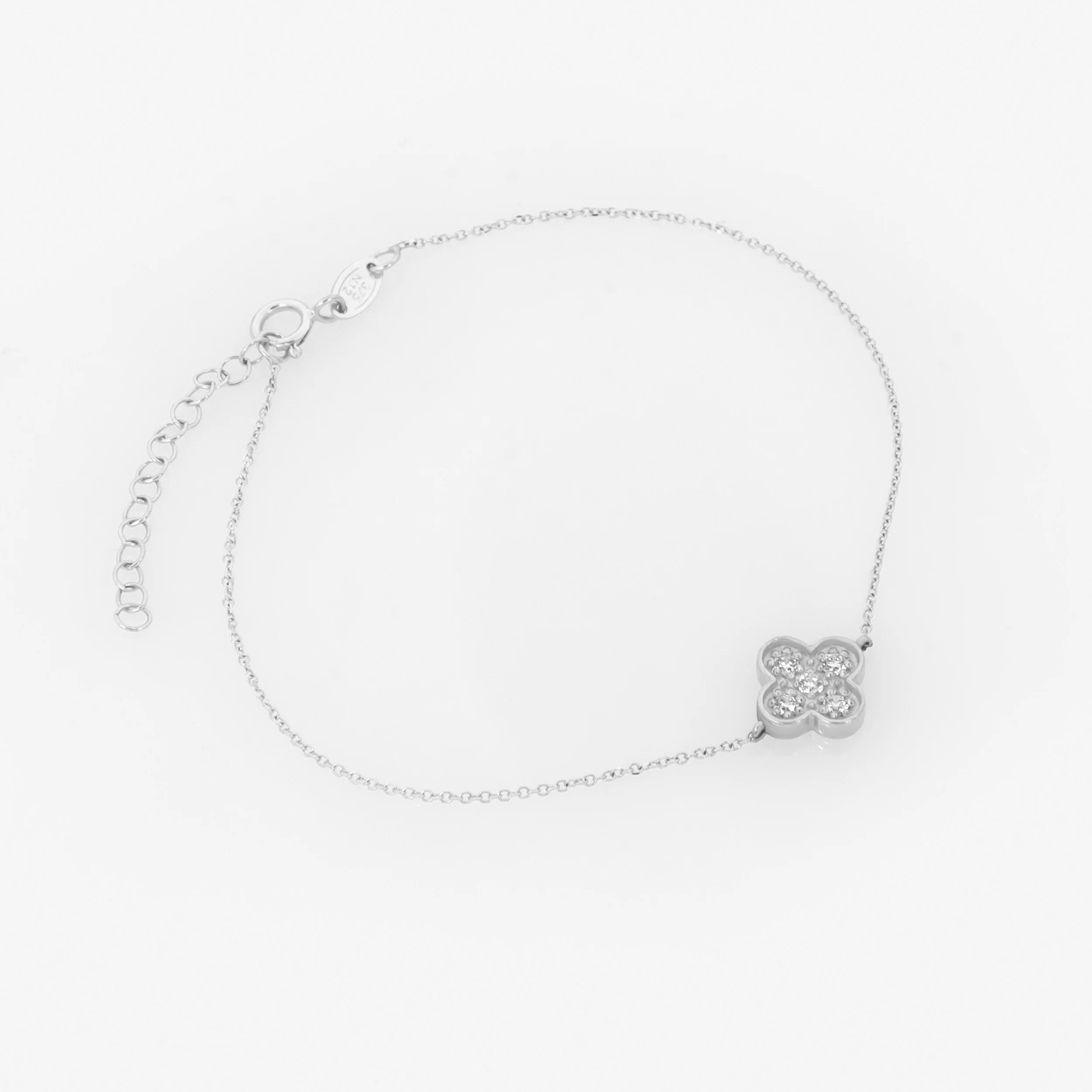 Four Leaf Clover Gemstone Bracelet — additional product image 5 from AntEva Crafts