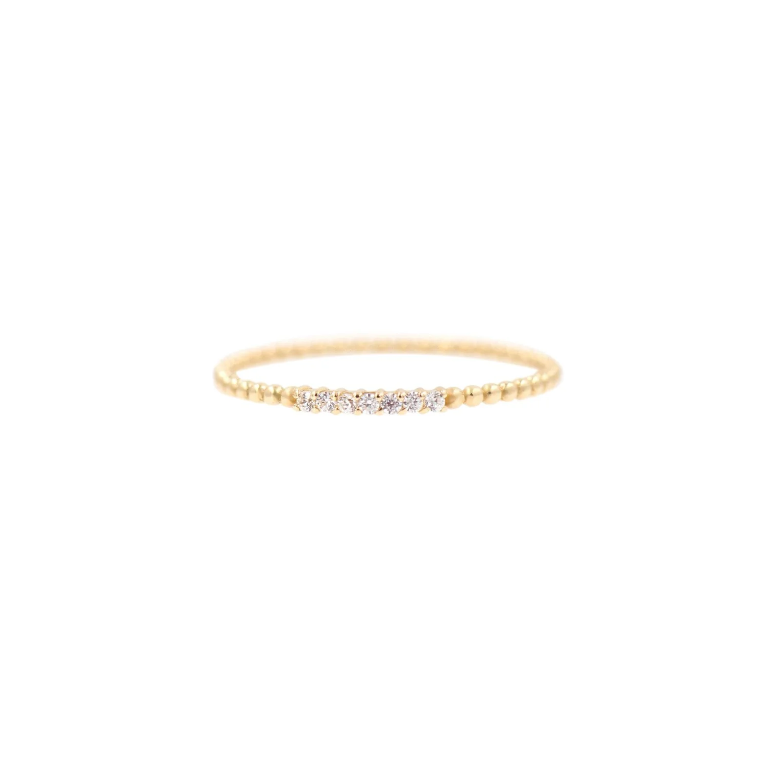 Dainty Diamond Beaded Ring — additional product image 8 from AntEva Crafts