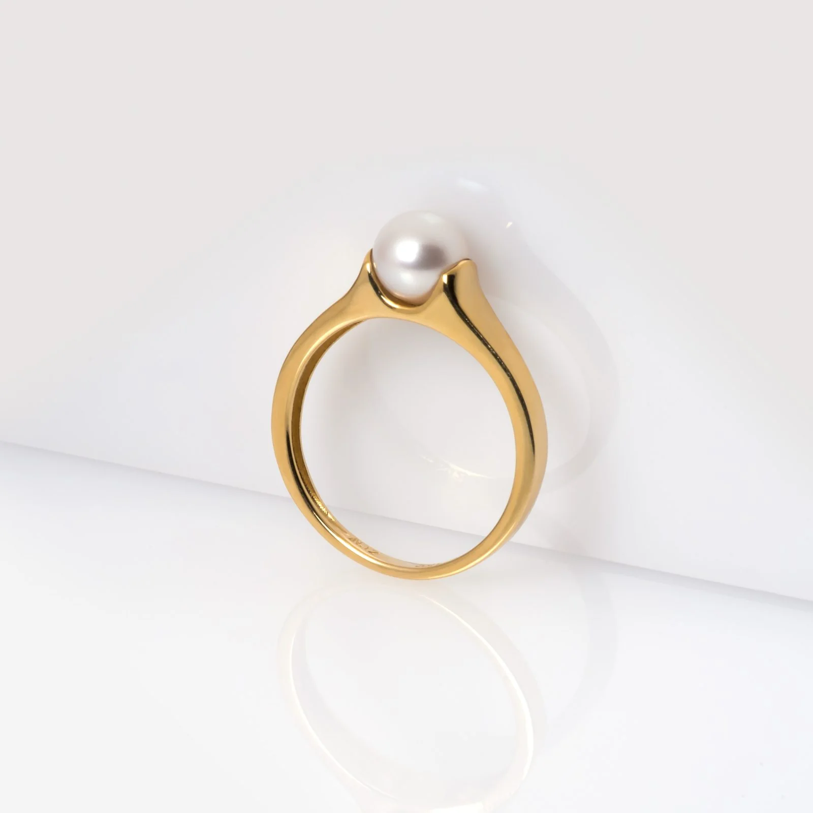 Freshwater Single Pearl Ring — additional product image 8 from AntEva Crafts