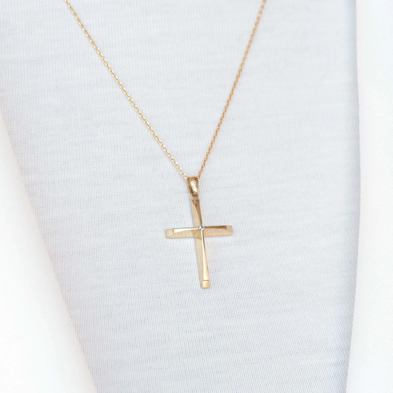 Diamond Cross 3D Pendant — additional product image 4 from AntEva Crafts