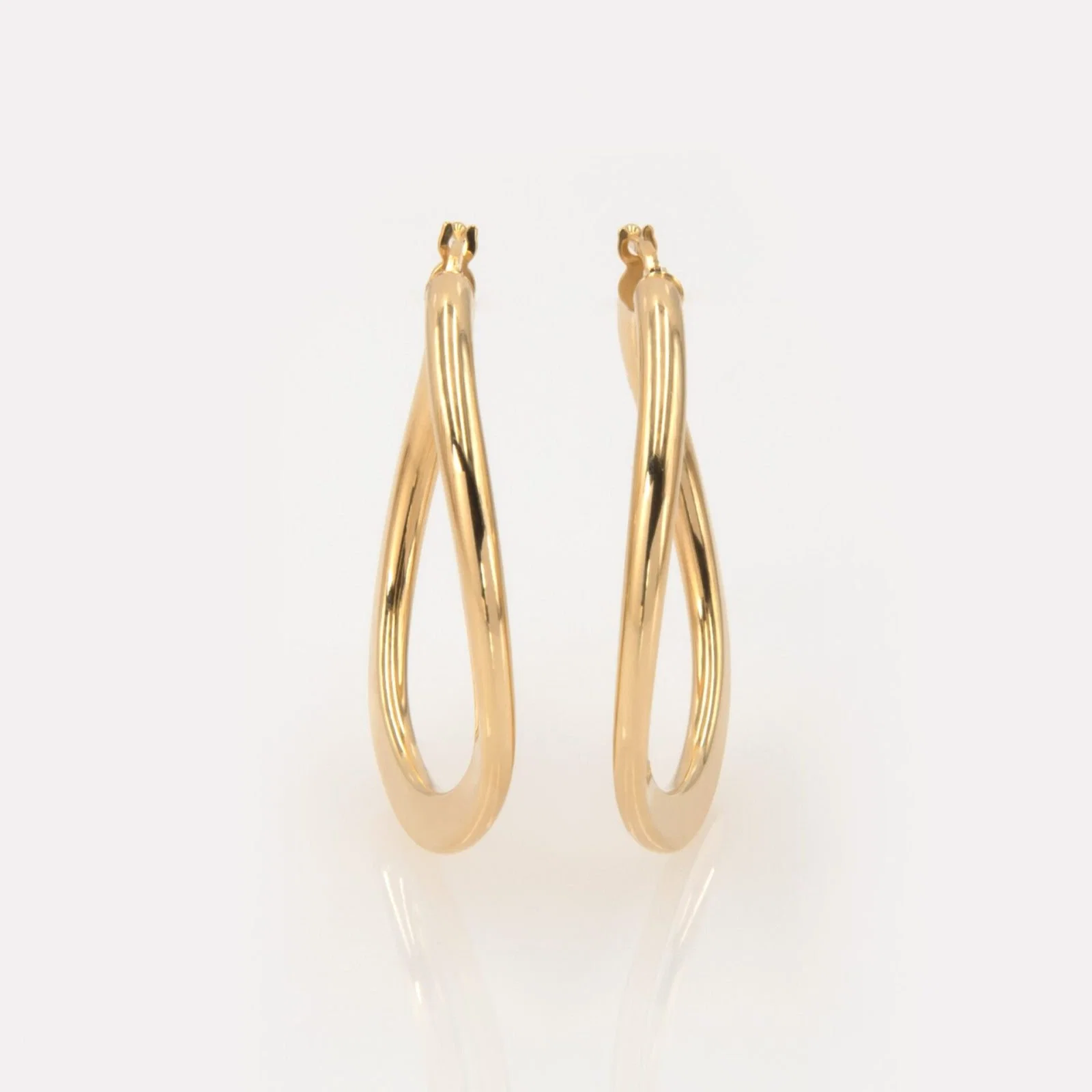 Wavy Mobius Hoop Earrings — additional product image 3 from AntEva Crafts