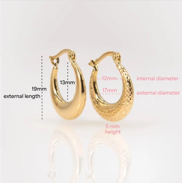 Gold Hinged Huggie Hoops — additional product image 8 from AntEva Crafts