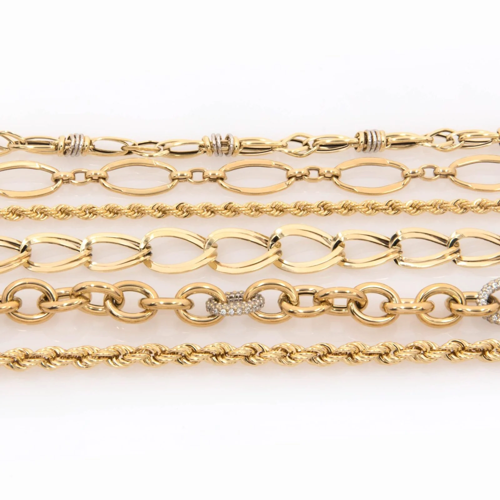 Oval Link Elongated Necklace 14k — additional product image 9 from AntEva Crafts