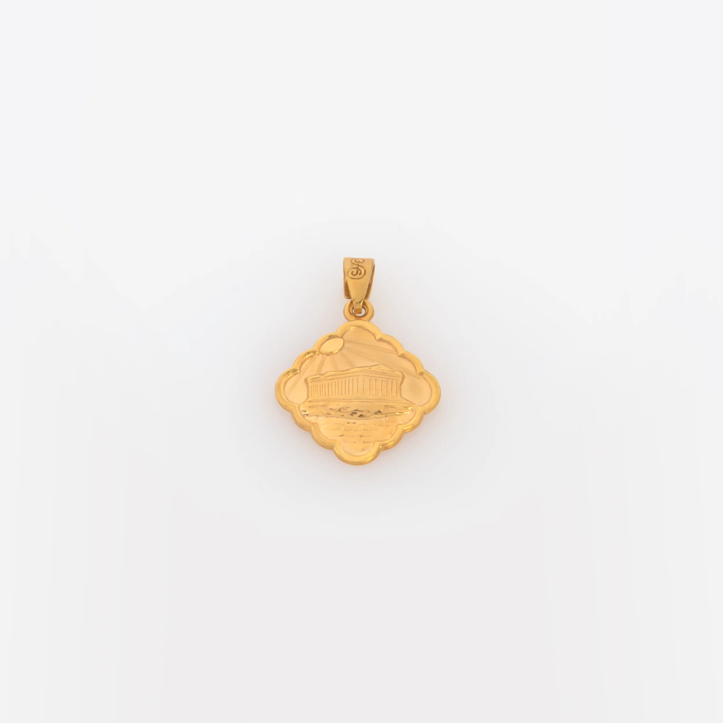 Double-Sided Athena and Acropolis Pendant — additional product image 3 from AntEva Crafts