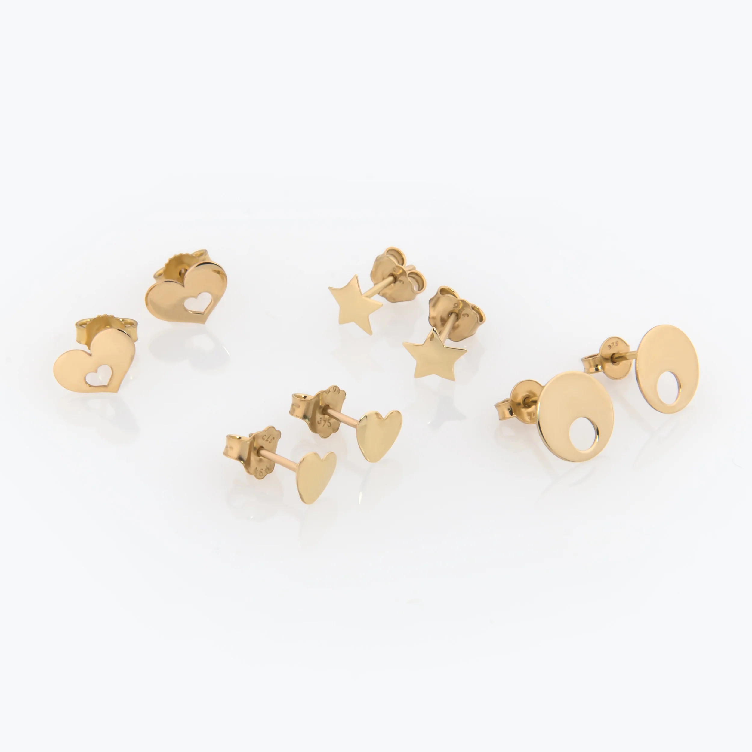 Round Stud Earrings — additional product image 4 from AntEva Crafts