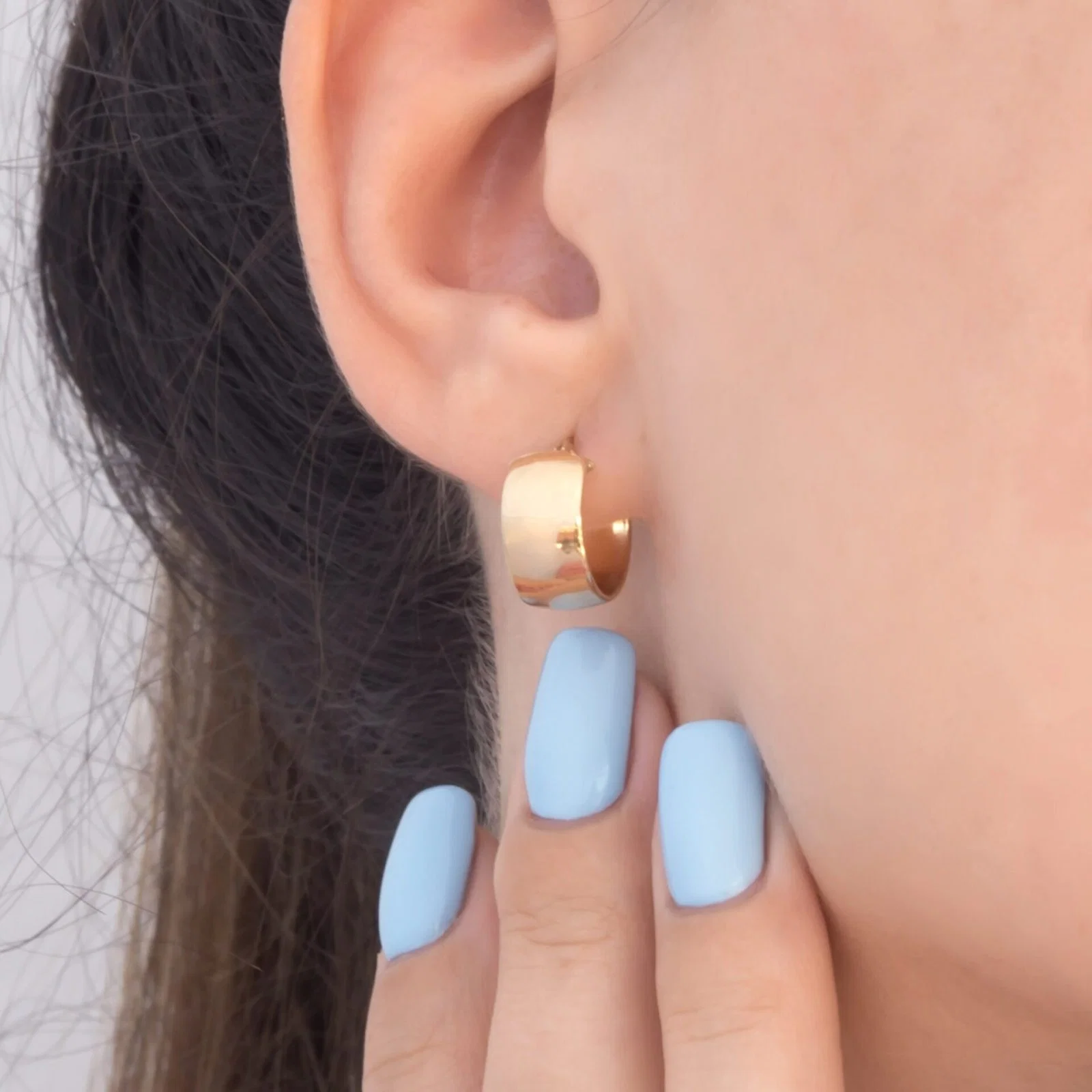 Huggie Hoop Earrings — additional product image 5 from AntEva Crafts