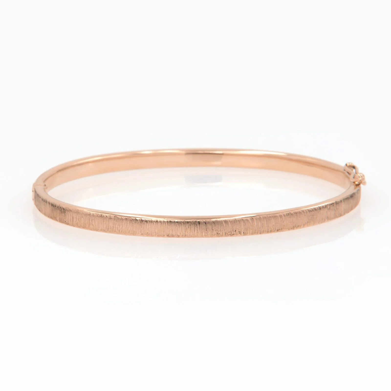 Plain Flat Oval Bracelet with Matte Satin Finish — additional product image 7 from AntEva Crafts