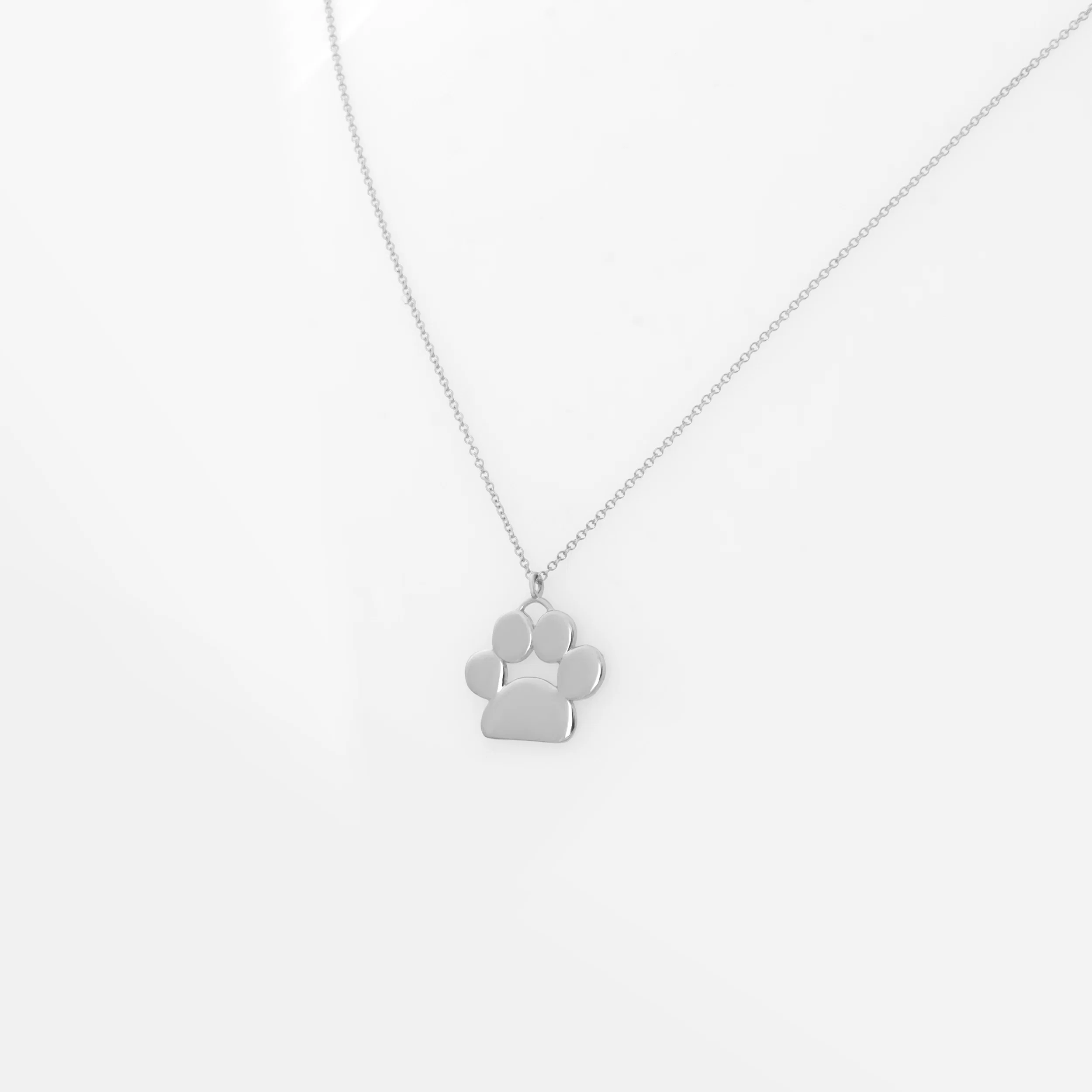 Gold Paw Print Necklace — additional product image 5 from AntEva Crafts