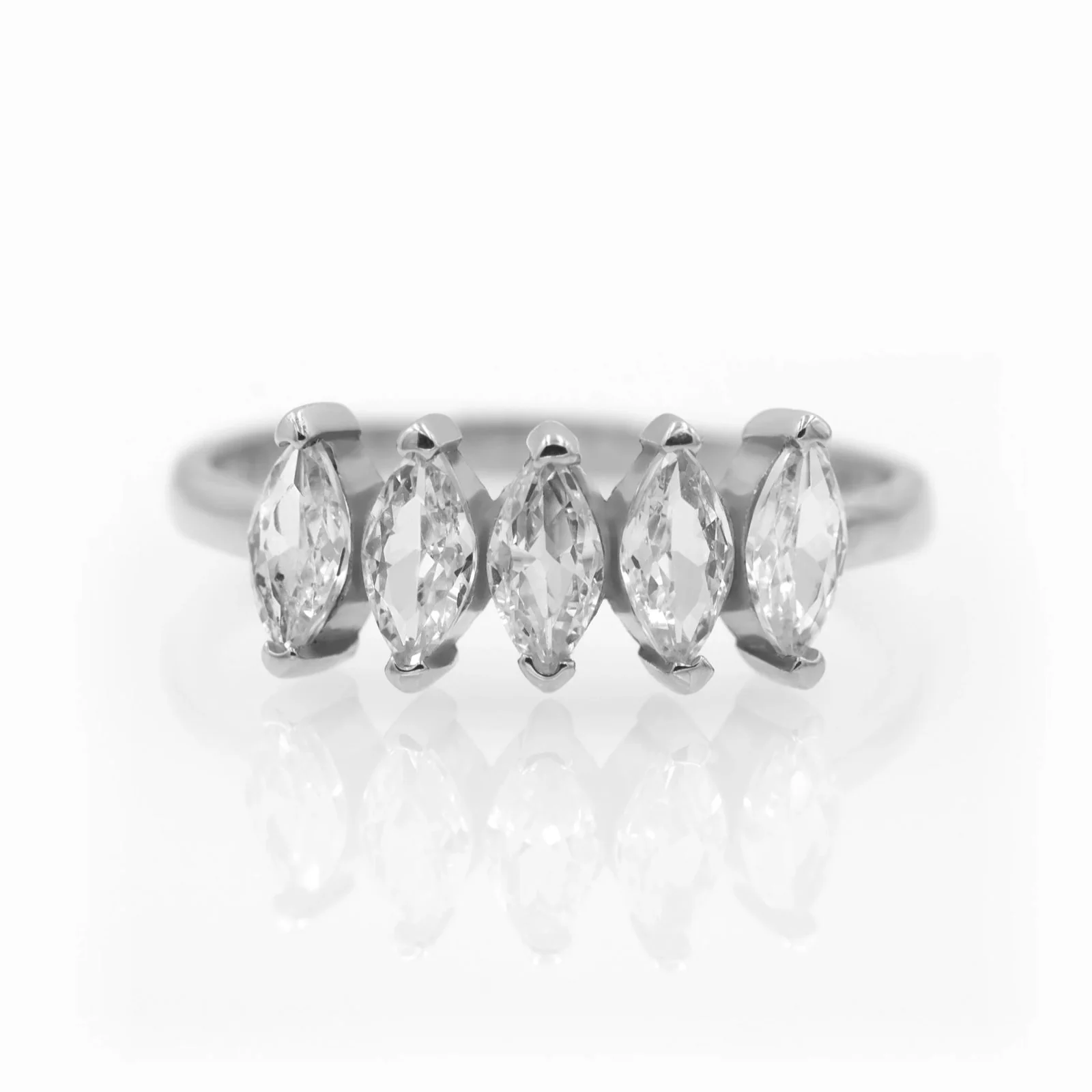 Marquise Wedding Ring — additional product image 5 from AntEva Crafts