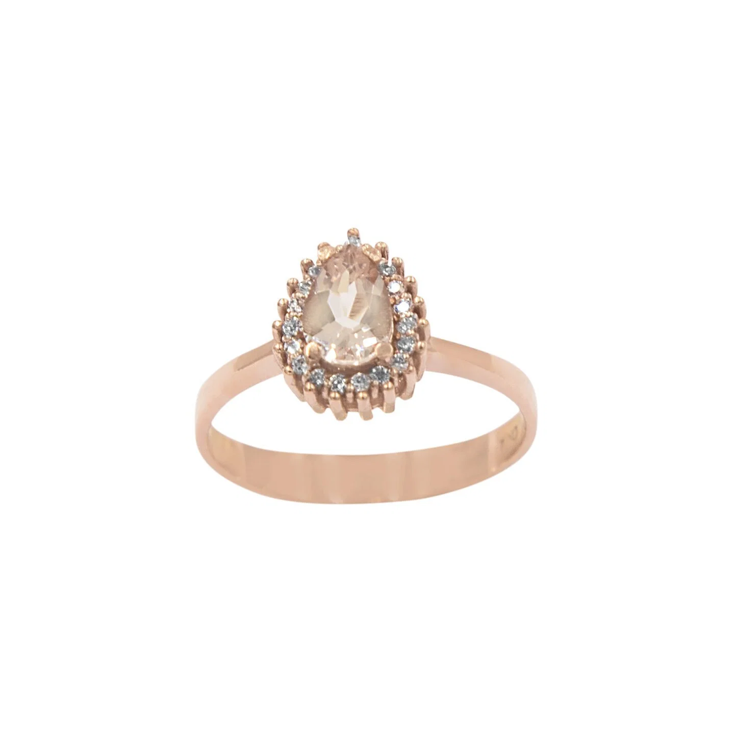 Morganite Solitaire Ring — additional product image 6 from AntEva Crafts