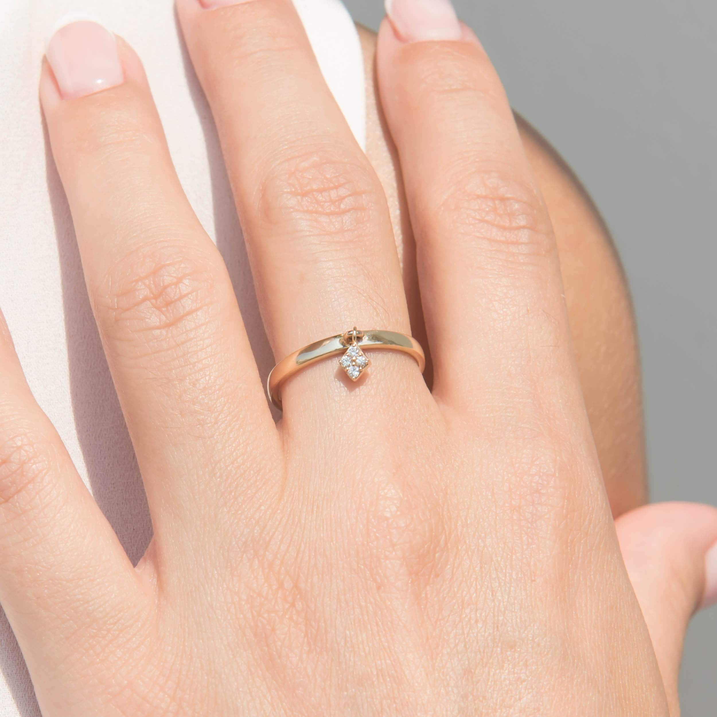 Hanging Marquise Ring — additional product image 2 from AntEva Crafts