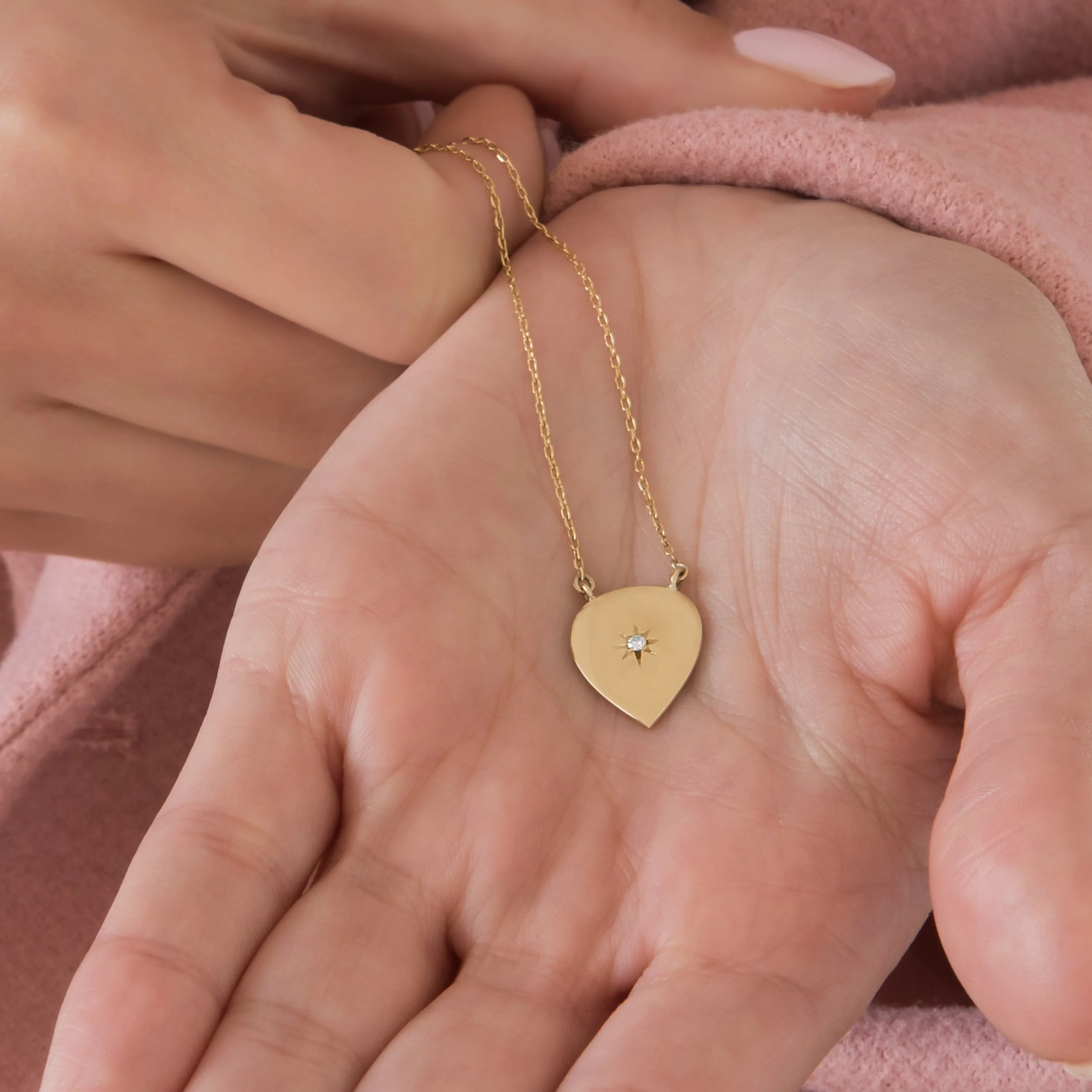 Diamond North Star Necklace — additional product image 4 from AntEva Crafts