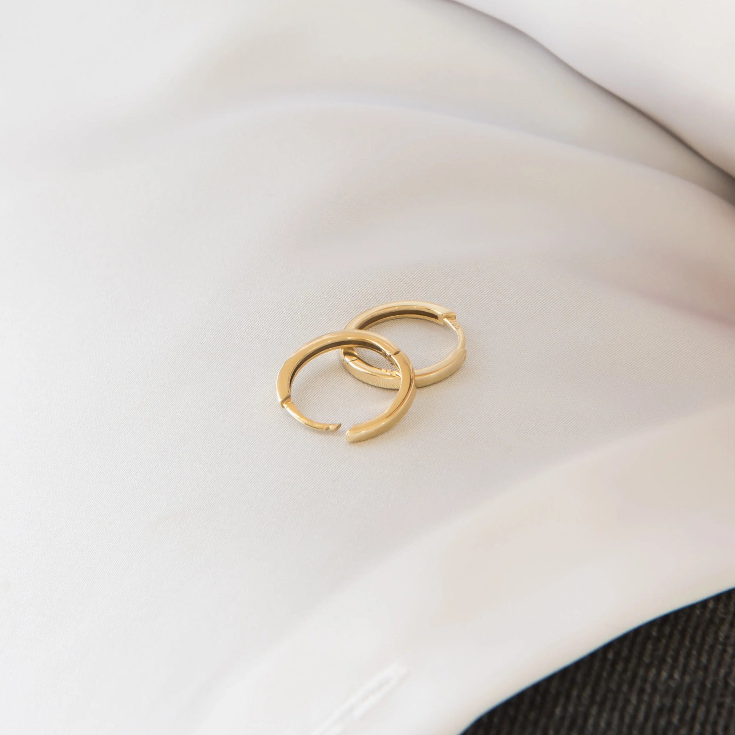 Classic Gold Hoop Earrings — additional product image 8 from AntEva Crafts