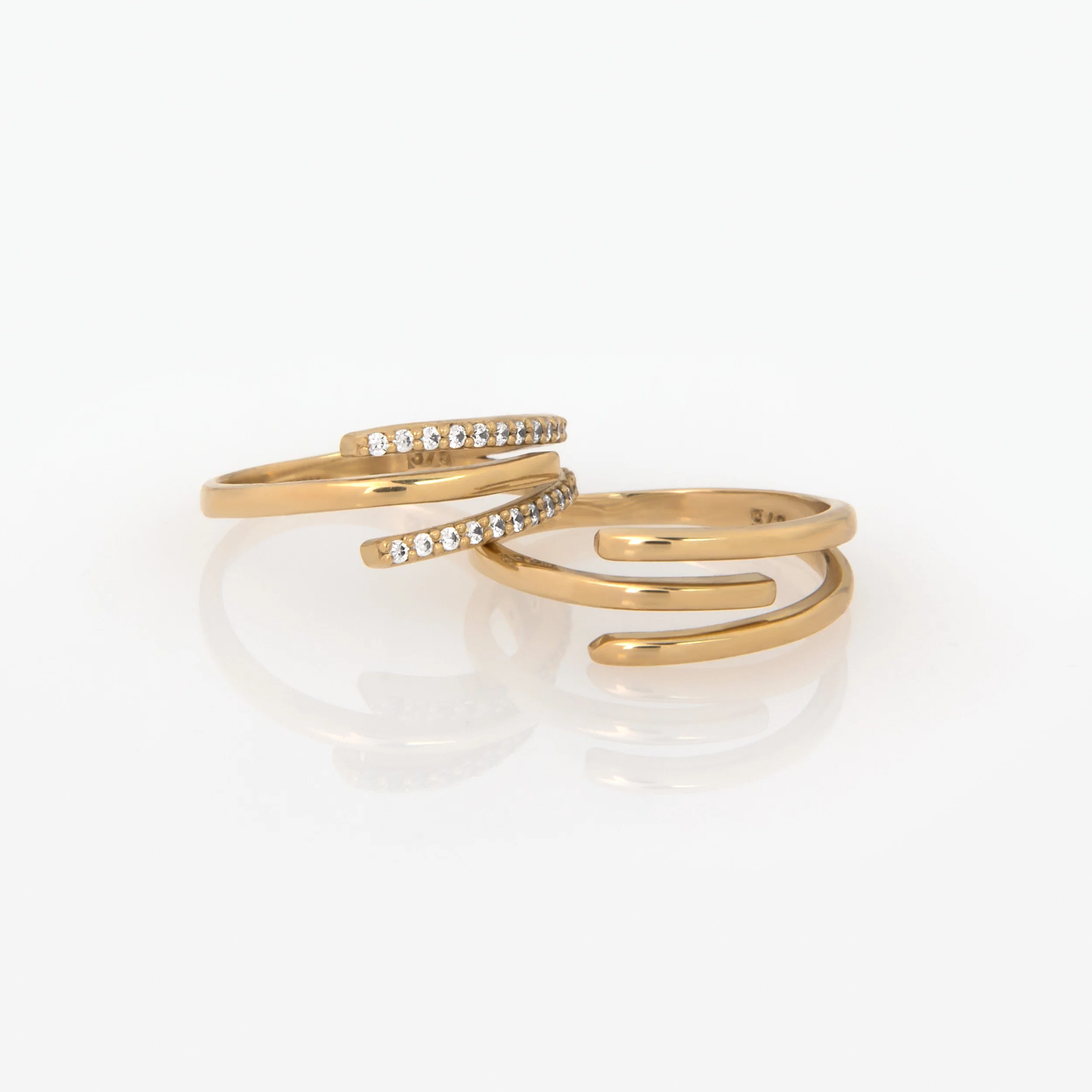 Triple Line Gemstone Ring — additional product image 7 from AntEva Crafts