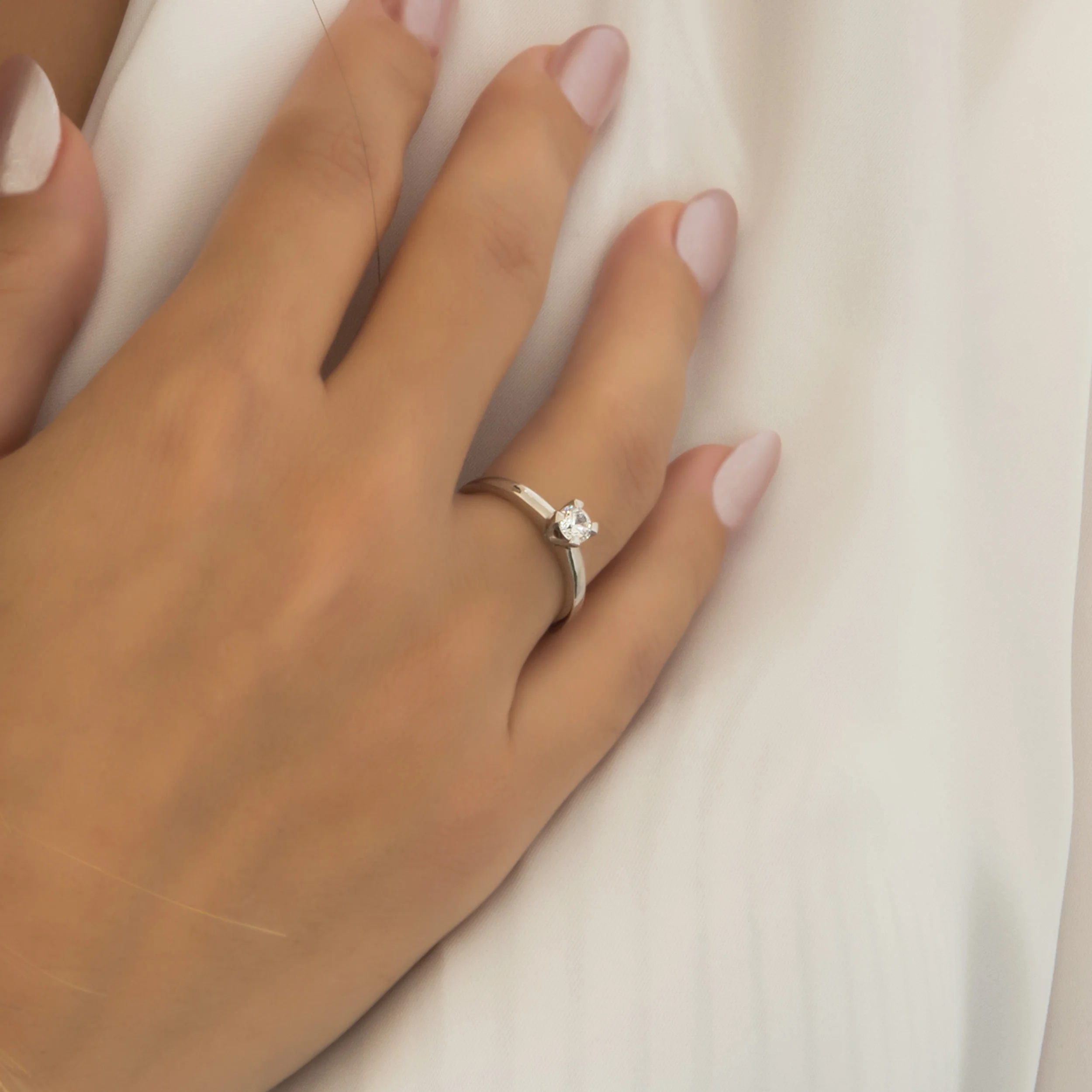 Timeless Solitaire Promise Ring — additional product image 4 from AntEva Crafts