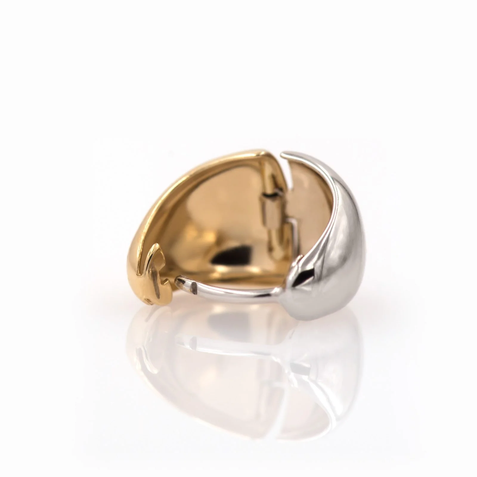 Two Tone Hoop Earrings — additional product image 4 from AntEva Crafts