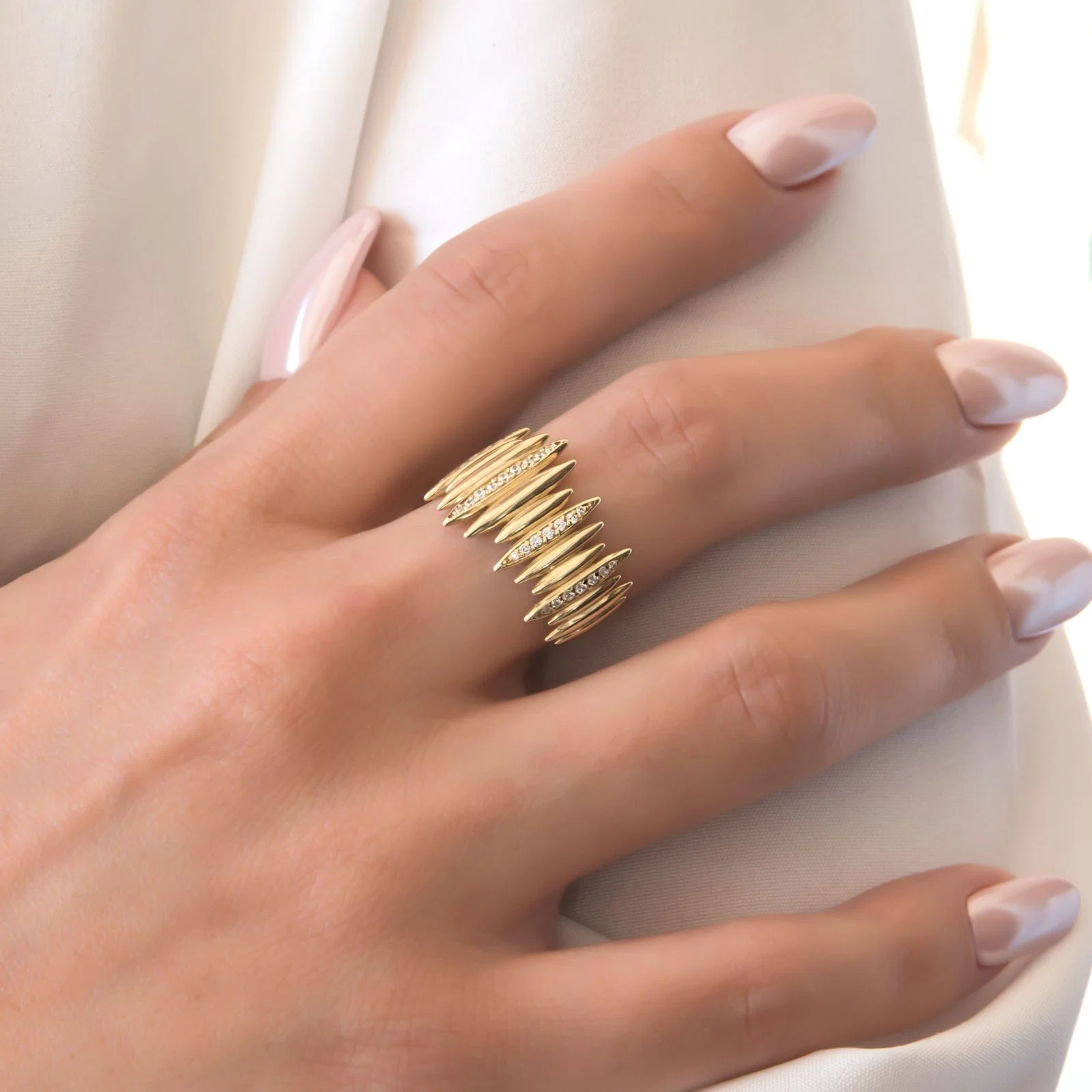 Line Dome Ring — additional product image 4 from AntEva Crafts
