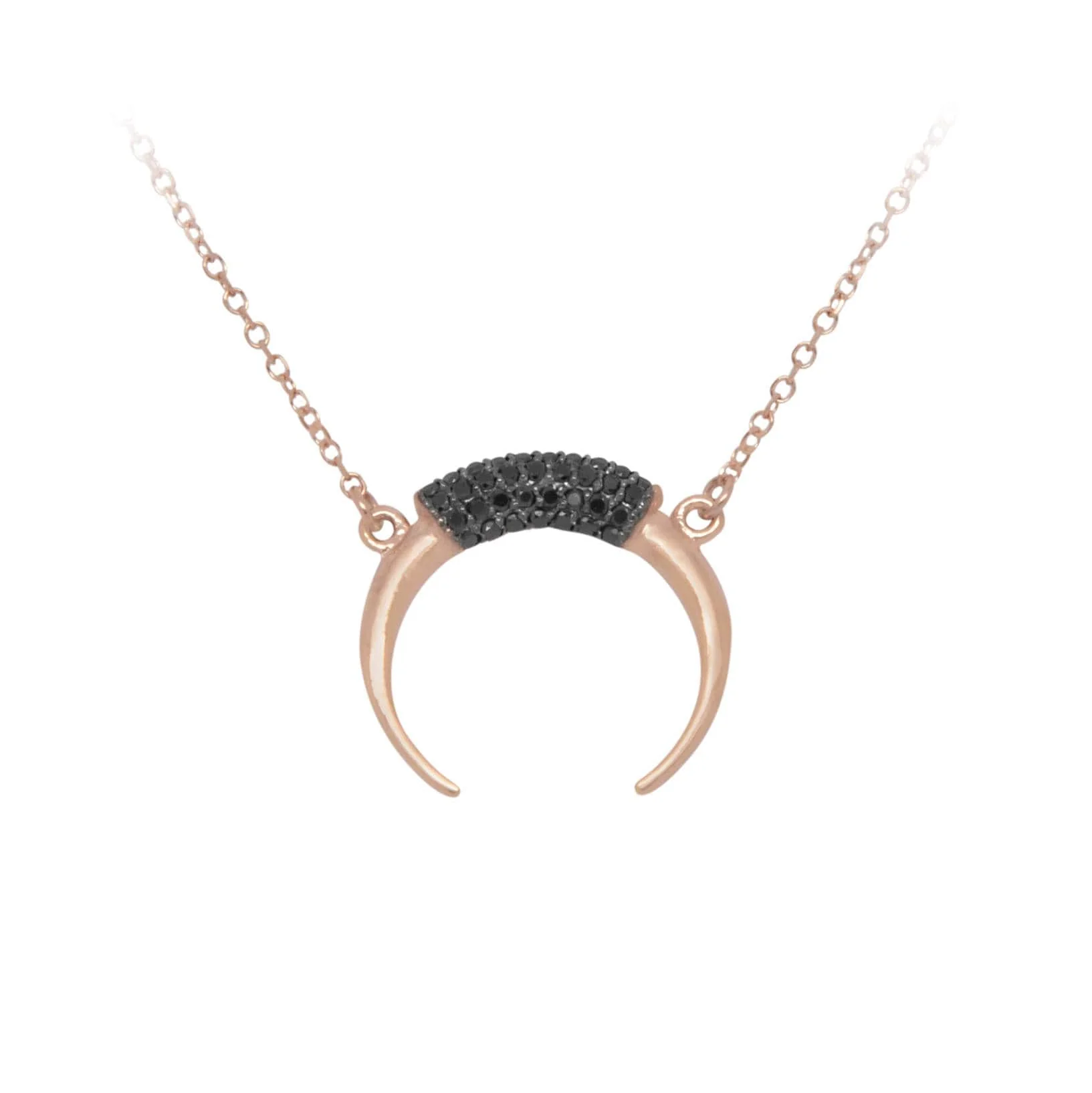 Diamonds Horn Necklace — additional product image 6 from AntEva Crafts