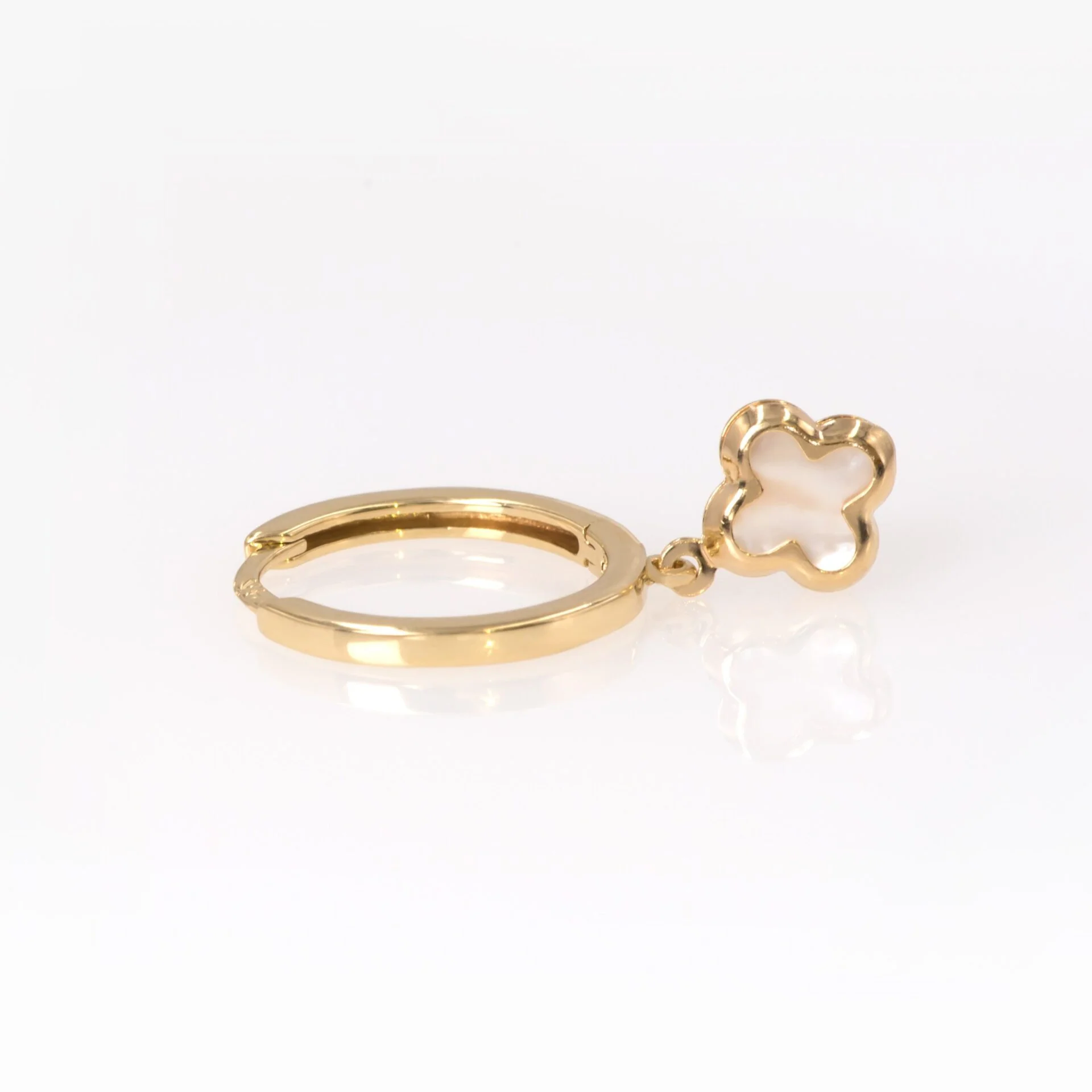 Mother of Pearl Cross Earrings — additional product image 3 from AntEva Crafts