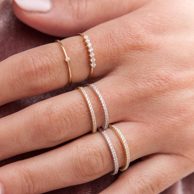 Diamond Gold Ring — additional product image 4 from AntEva Crafts