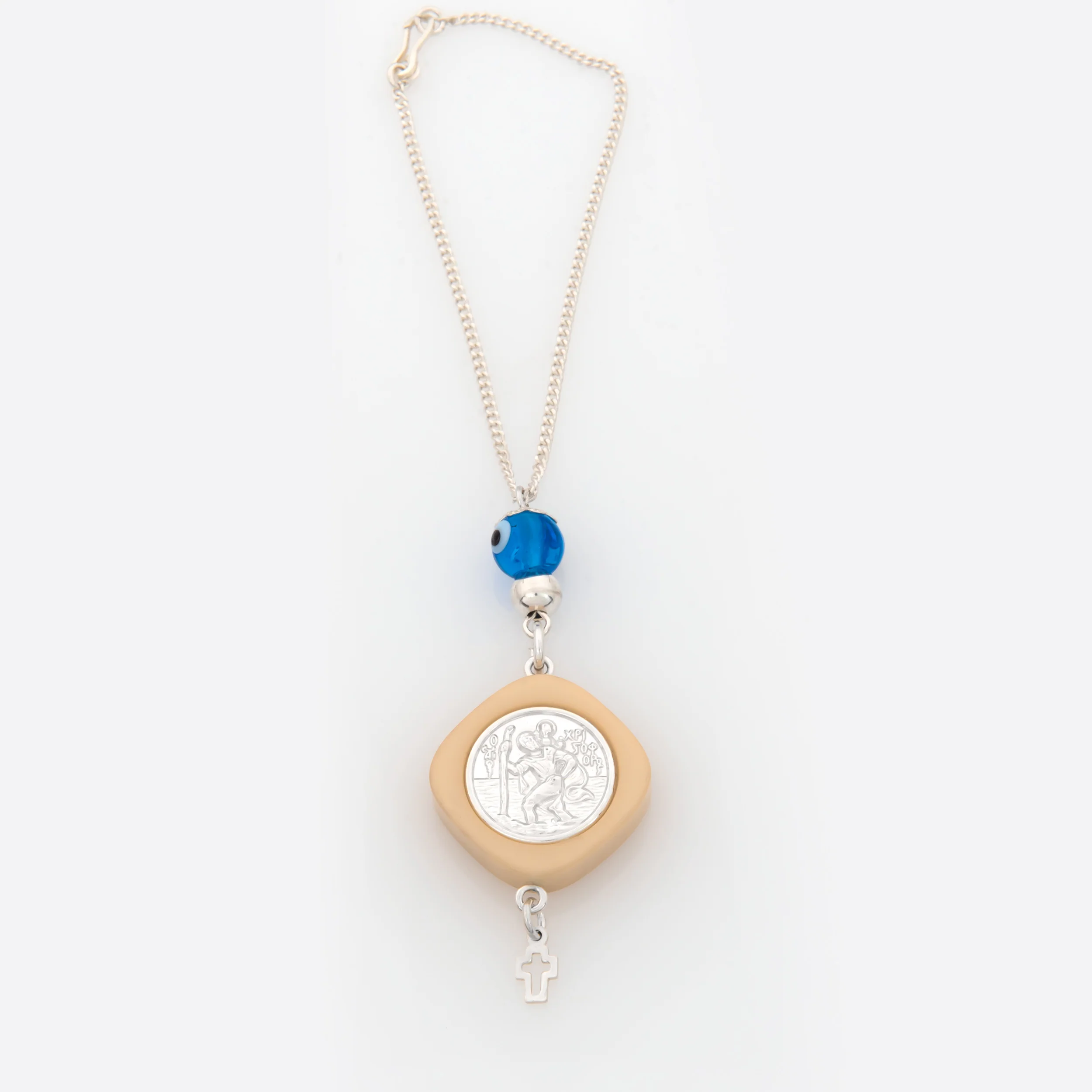 Saint Christopher Rearview Car Mirror Charm — additional product image 2 from AntEva Crafts